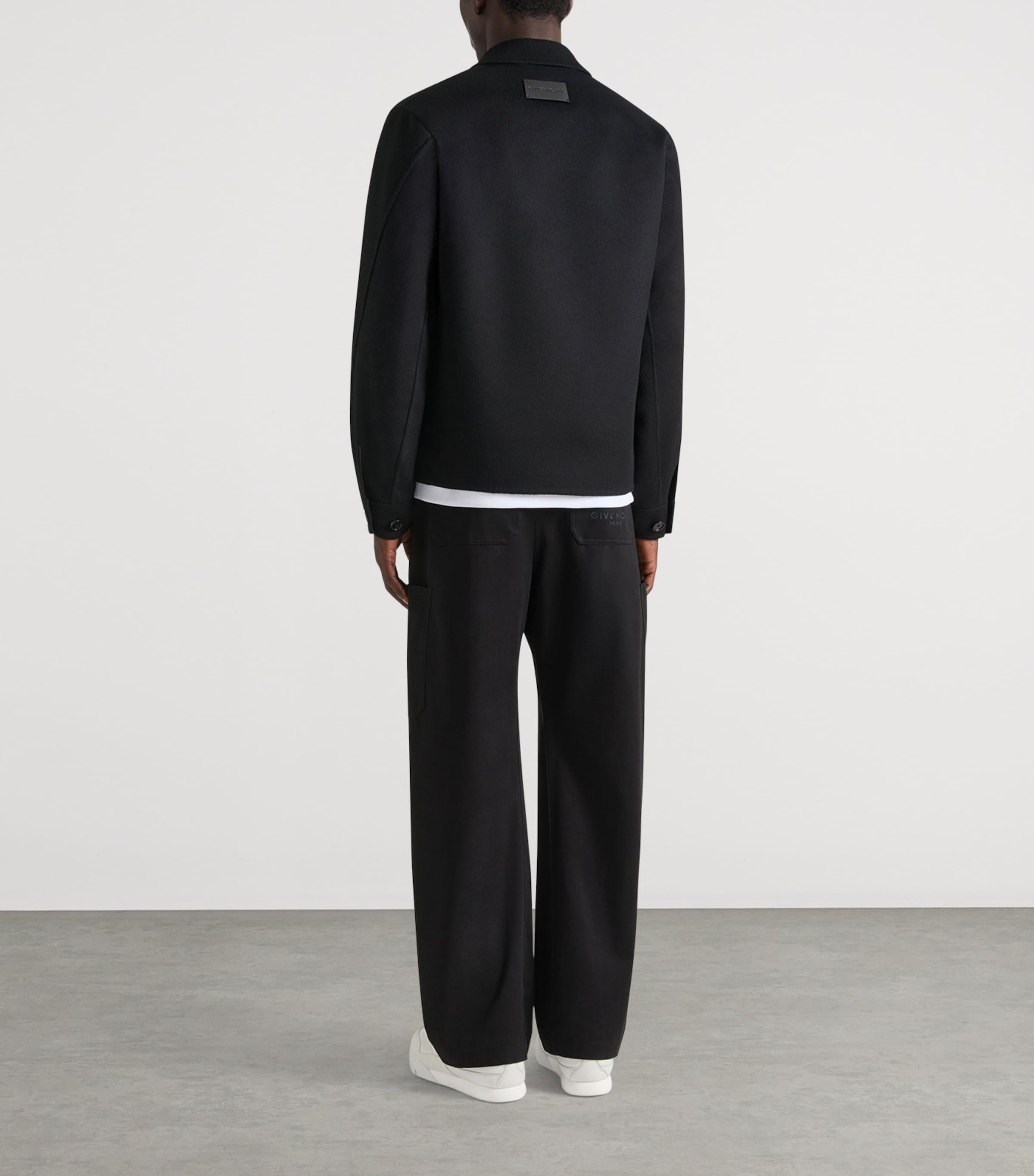 Wool-Cashmere Overshirt BLACK Image 3