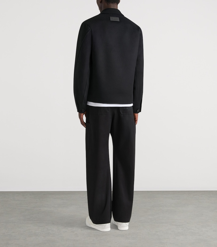 Wool-Cashmere Overshirt BLACK Image 3