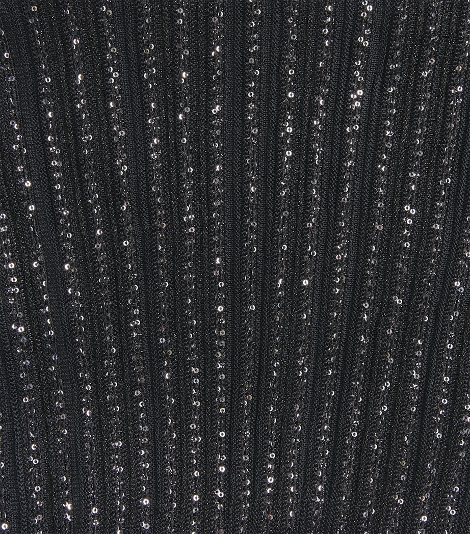 Sequinned Mini Dress S91RX BLACK TONES Image 5