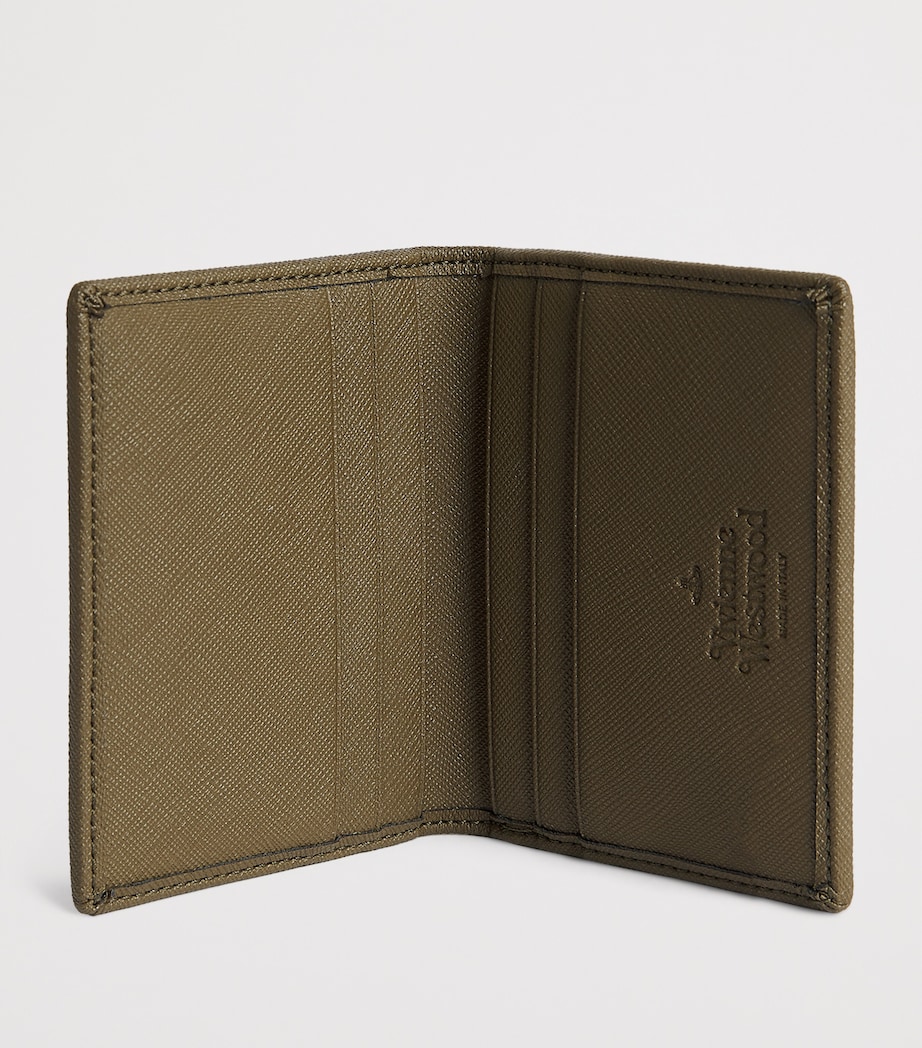Vivienne Westwood Saffiano-Effect Card Holder Khaki Image 2