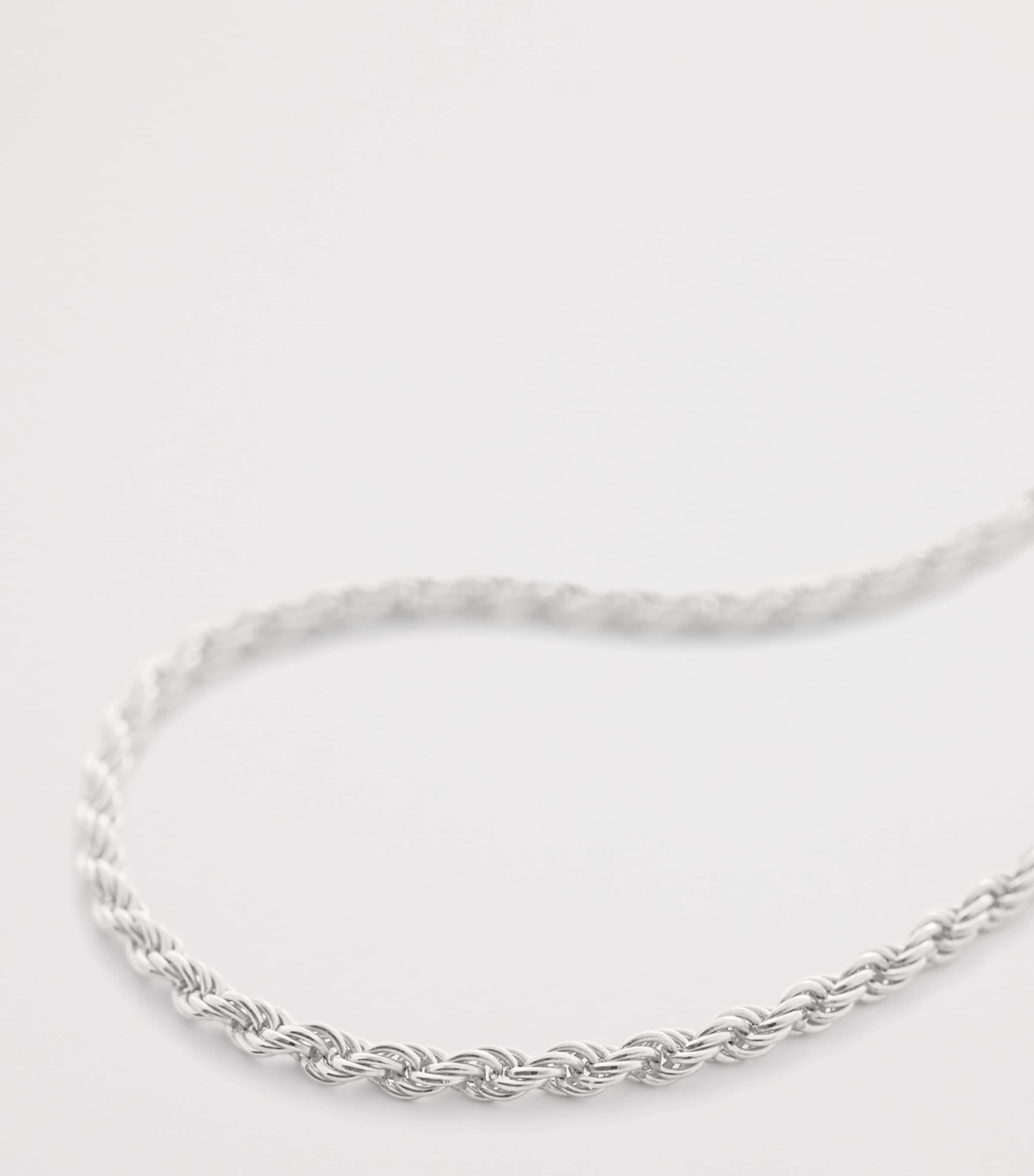 Sterling Silver Corda Chain Friendship Bracelet STERLING SILVER Image 2