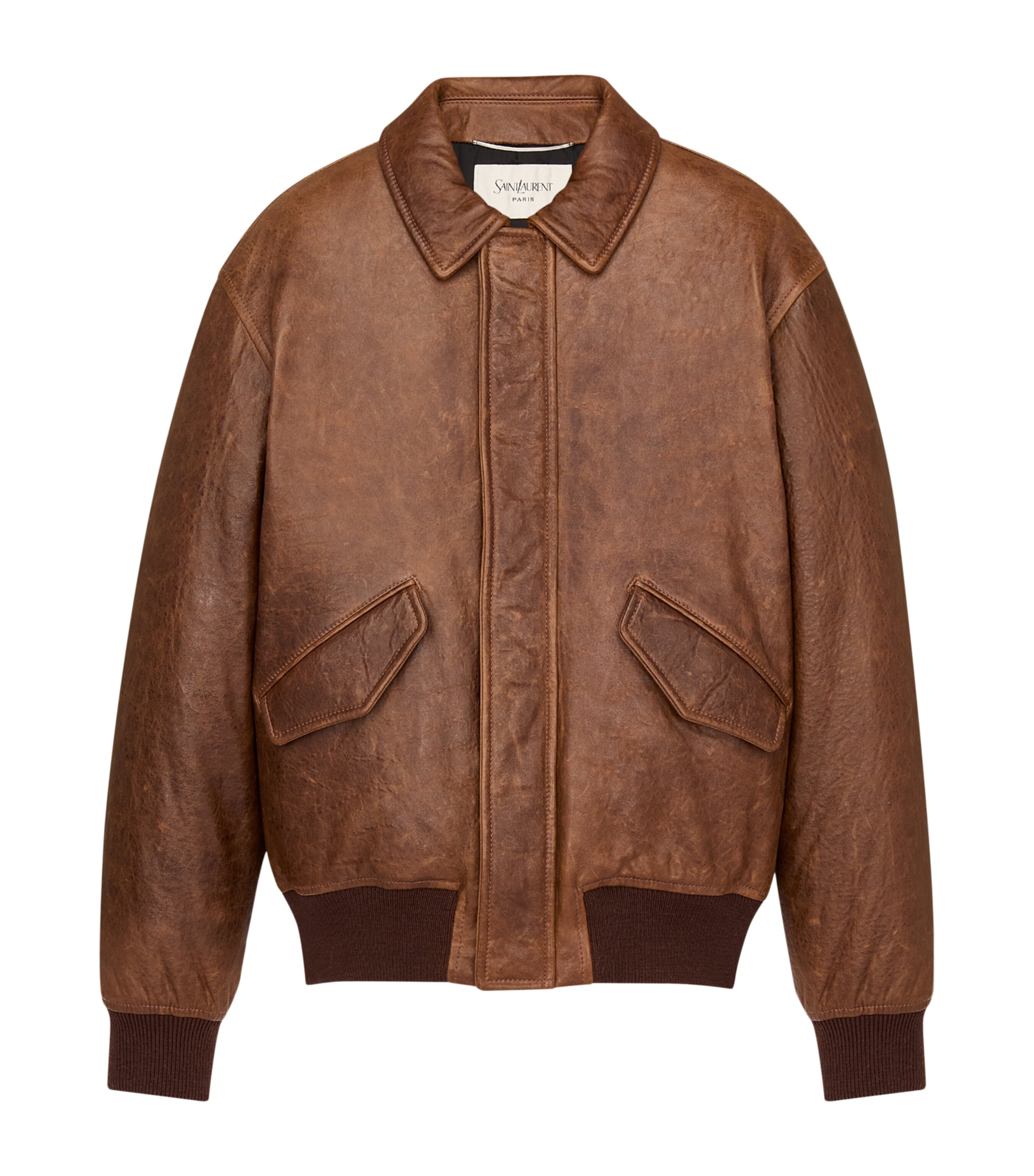 Leather Bomber Jacket 2800 Image 1