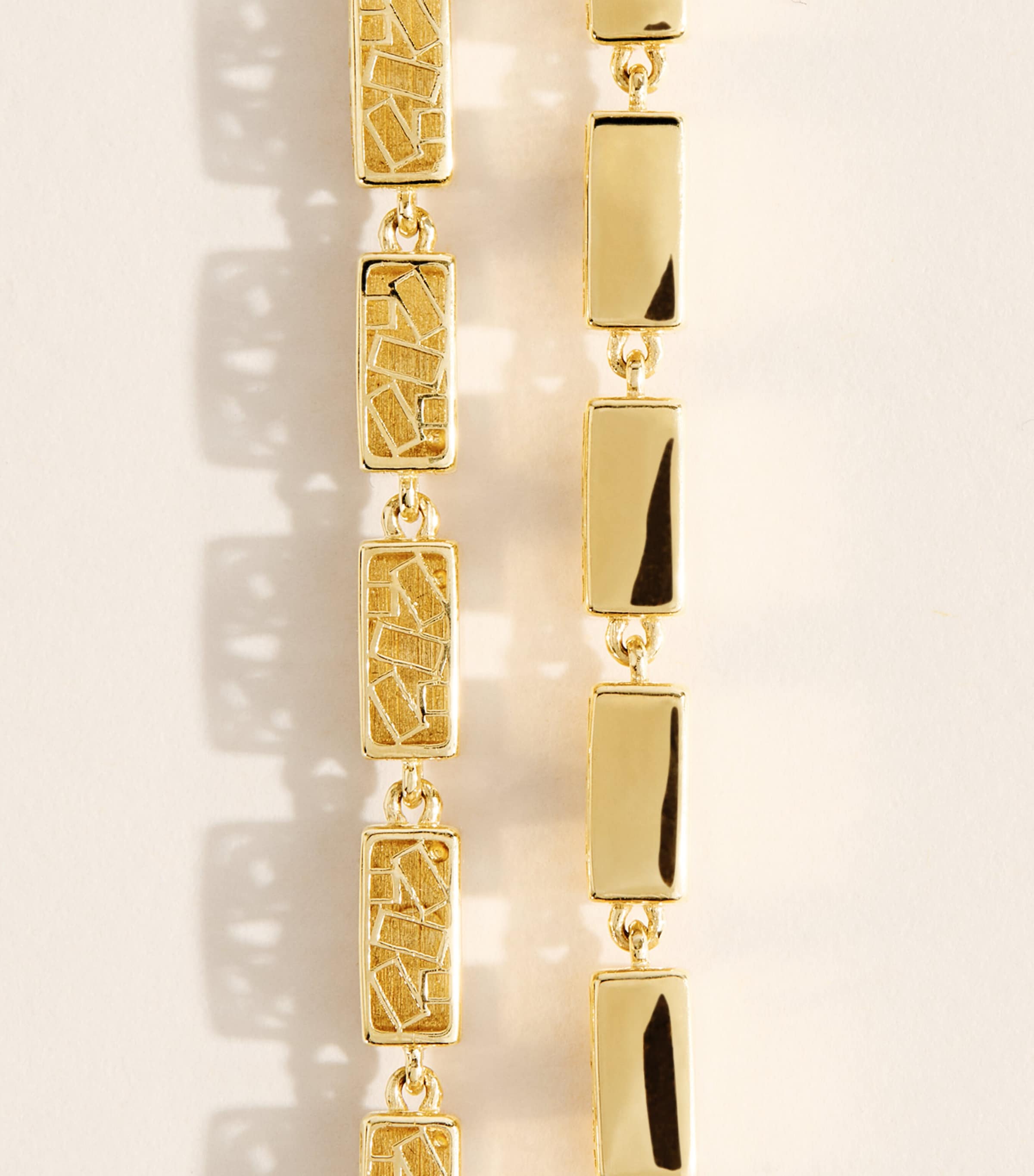 Suzanne Kalan Yellow Gold Block-Chain Pendant Necklace Yg/solid Image 3