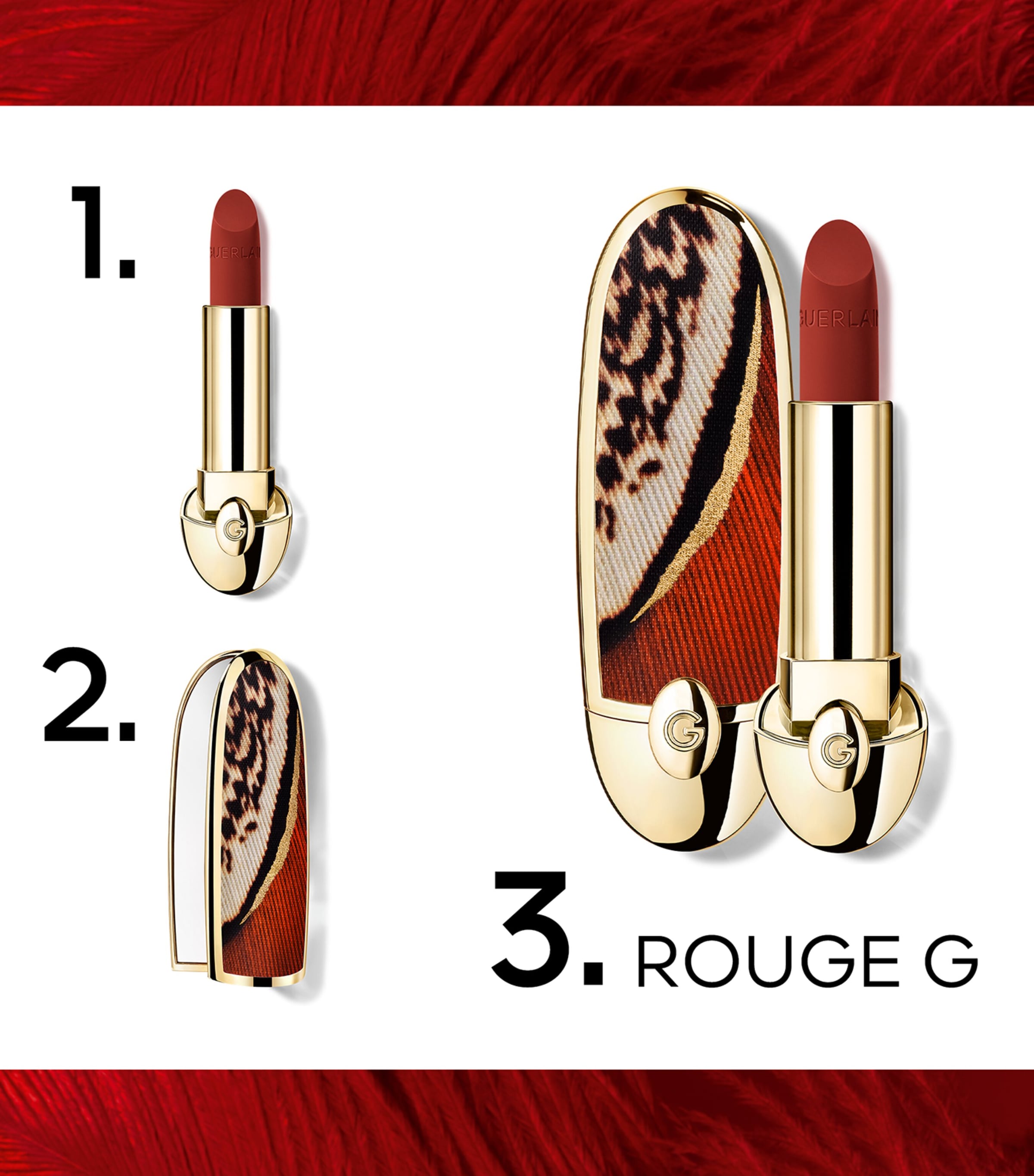 Rouge G Ultra-Care Velvet Matte Lipstick Refill 456 Image 2