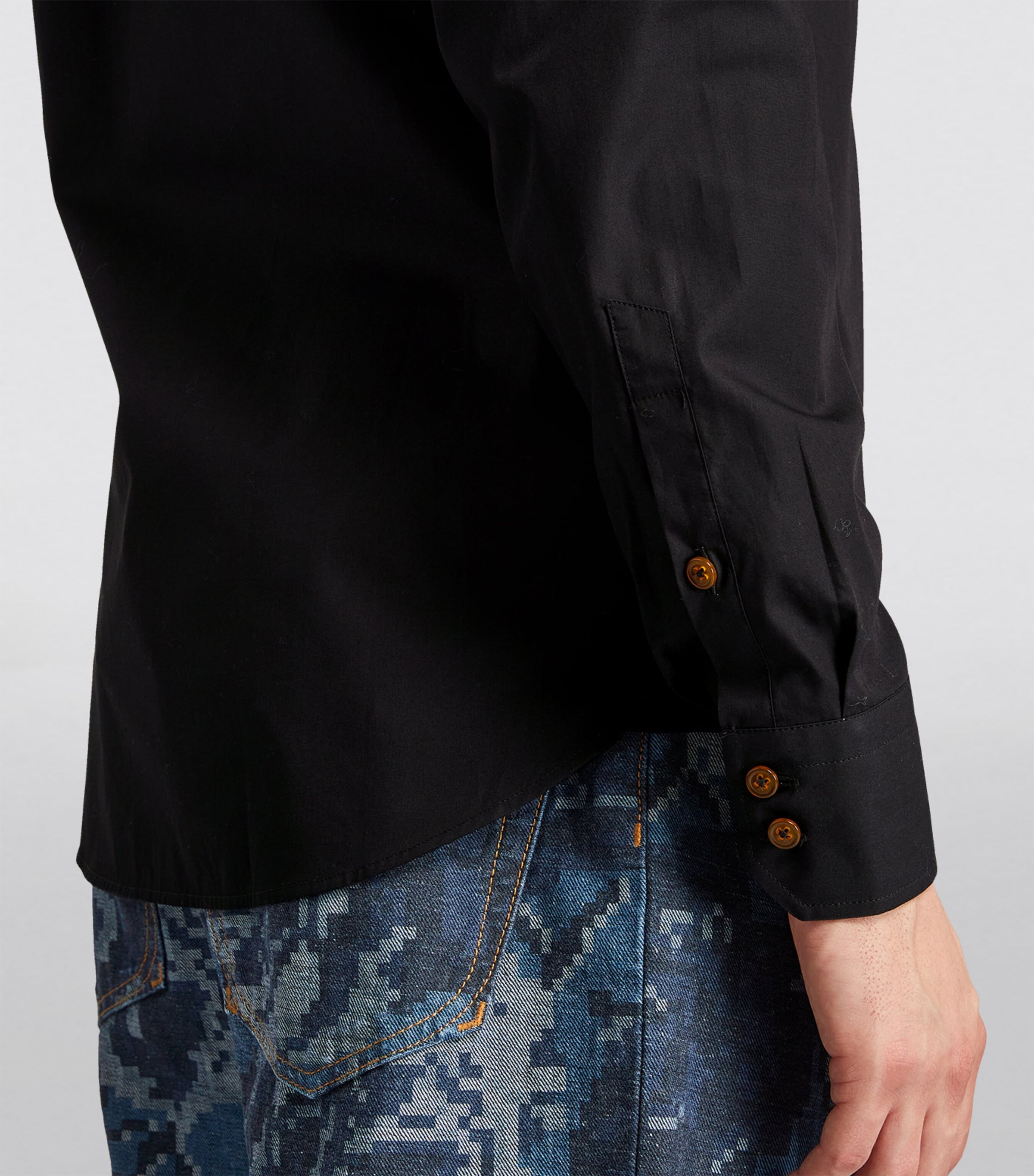 Long-Sleeved Orb Shirt N401 BLACK Image 6