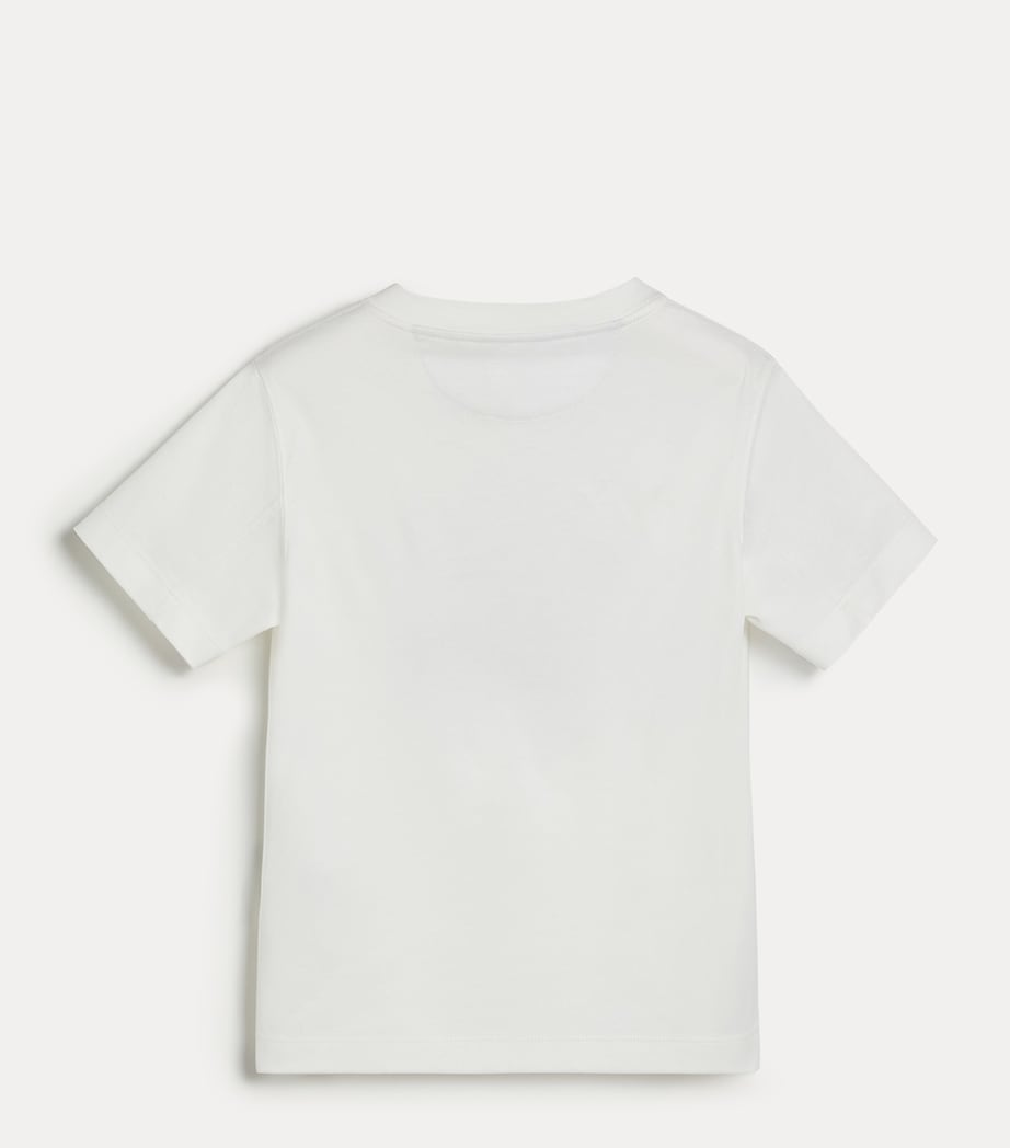 Brunello Cucinelli Kids Cotton Air Graphic T-Shirt (4-6 Years) Image 2