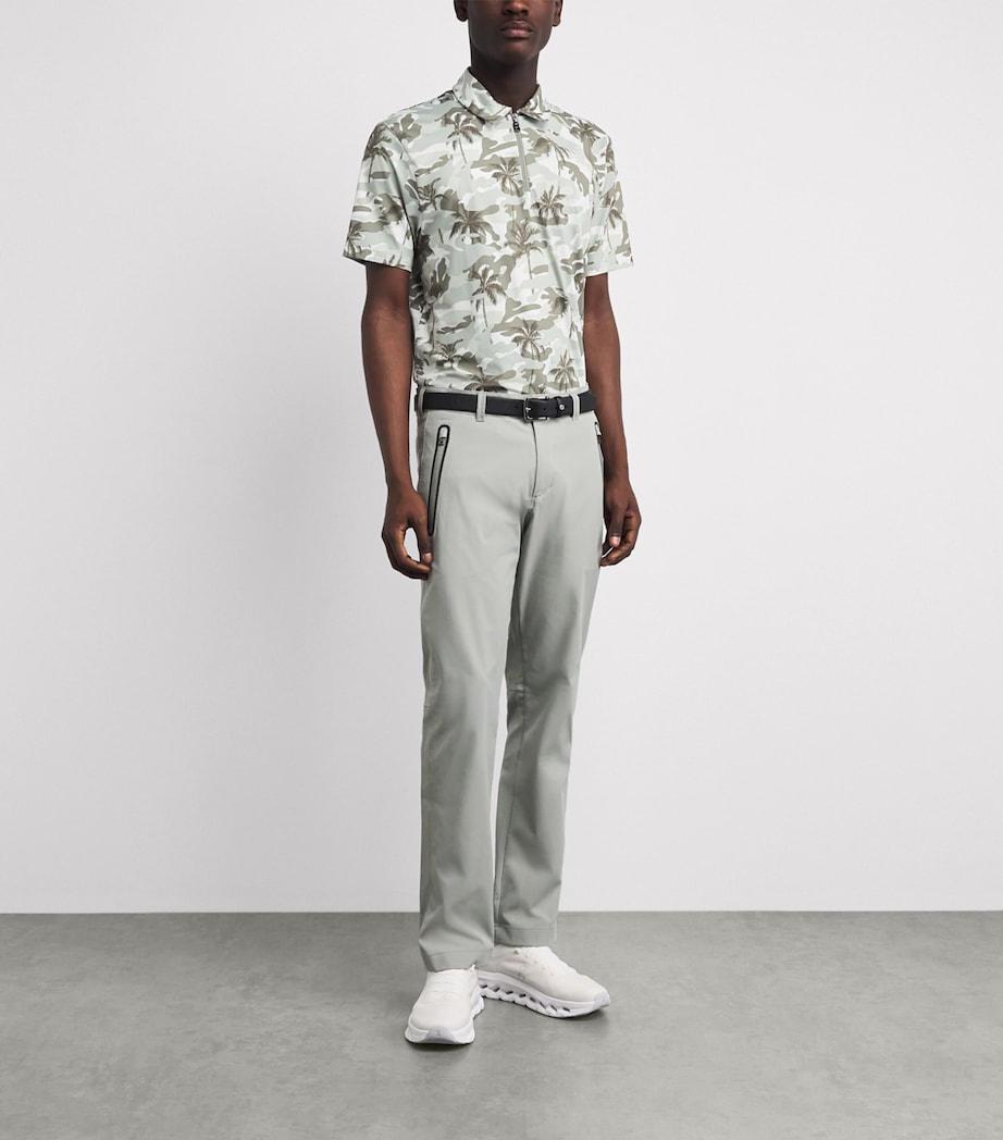 Bogner Mens Palm Print Taron Polo Shirt Image 2