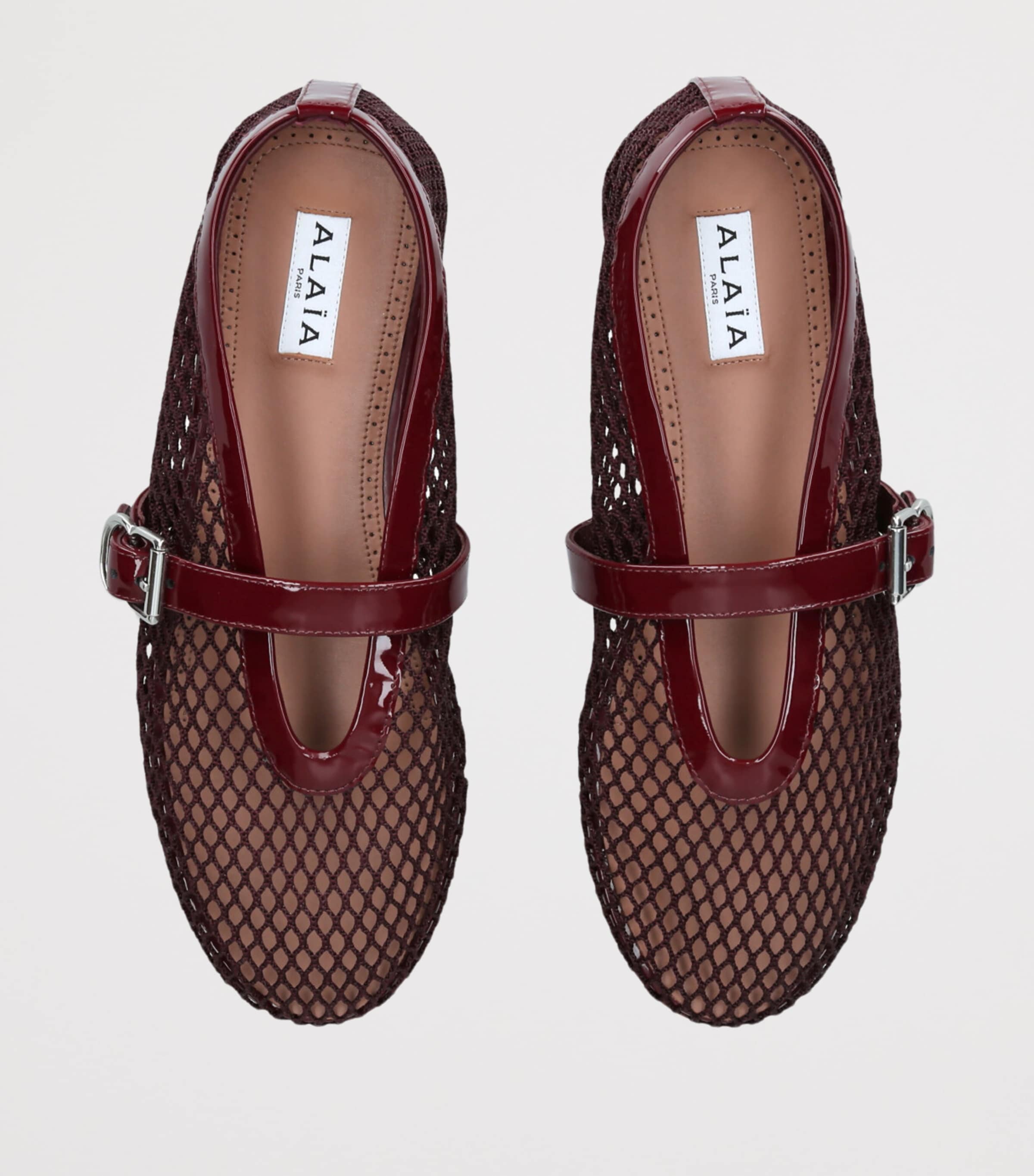 Mesh Ballet Flats WINE Image 4