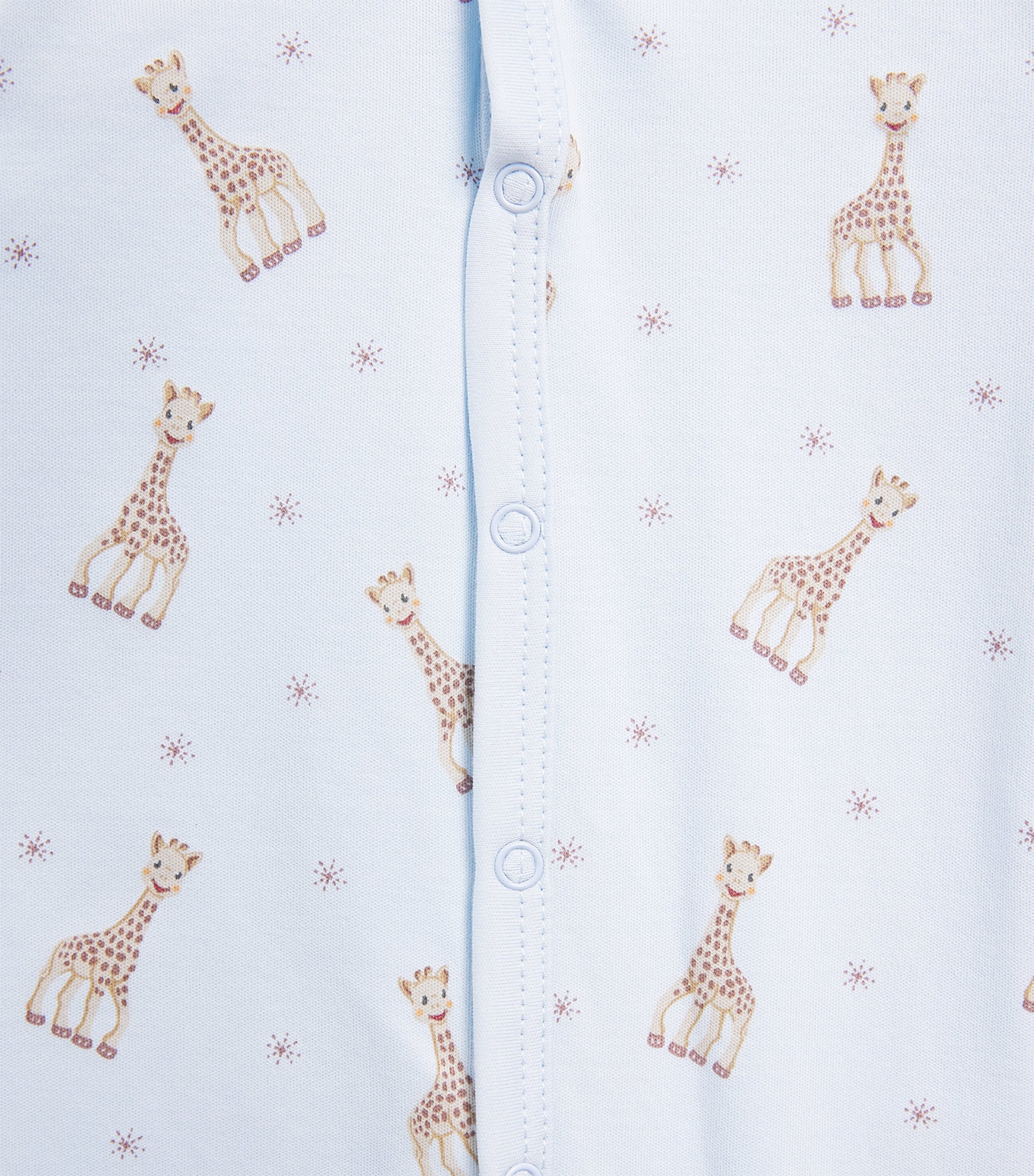 Kissy Kissy Sophie la Girafe Print All-In-One (Premature) Blue Image 2