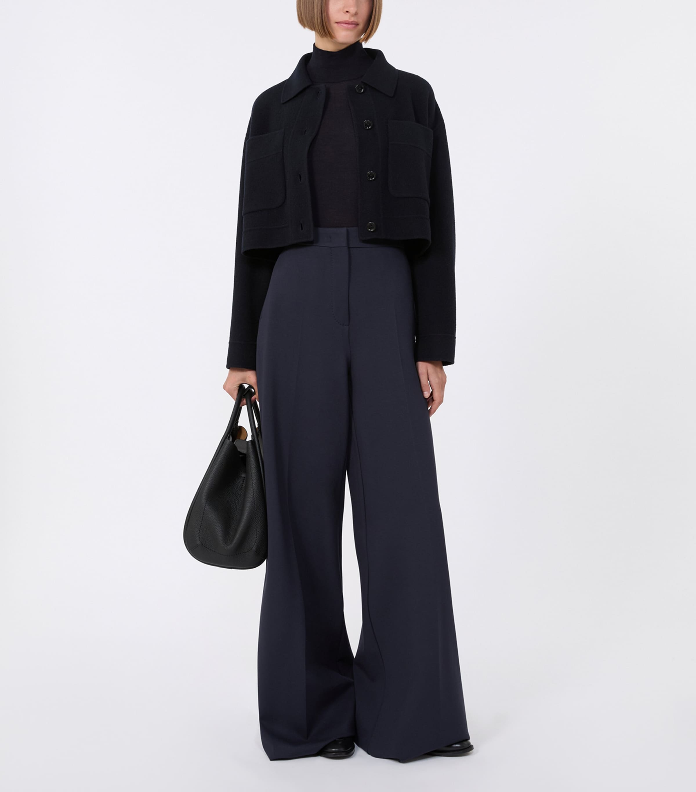 Virgin Wool High-Neck Top ULTRAMARINE Image 2