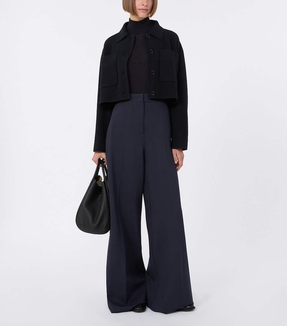 Virgin Wool High-Neck Top ULTRAMARINE Image 2