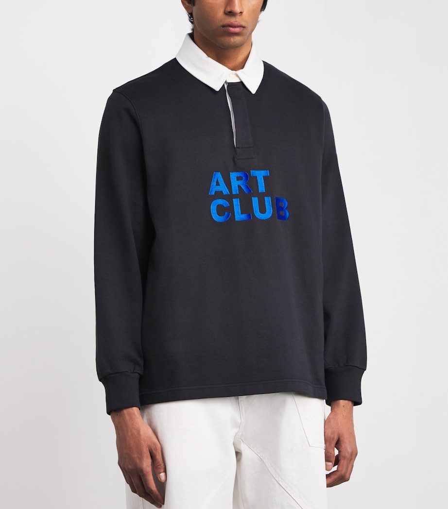 Jersey Art Club Rugby Sweatshirt WASHED BLACK 781 Image 3