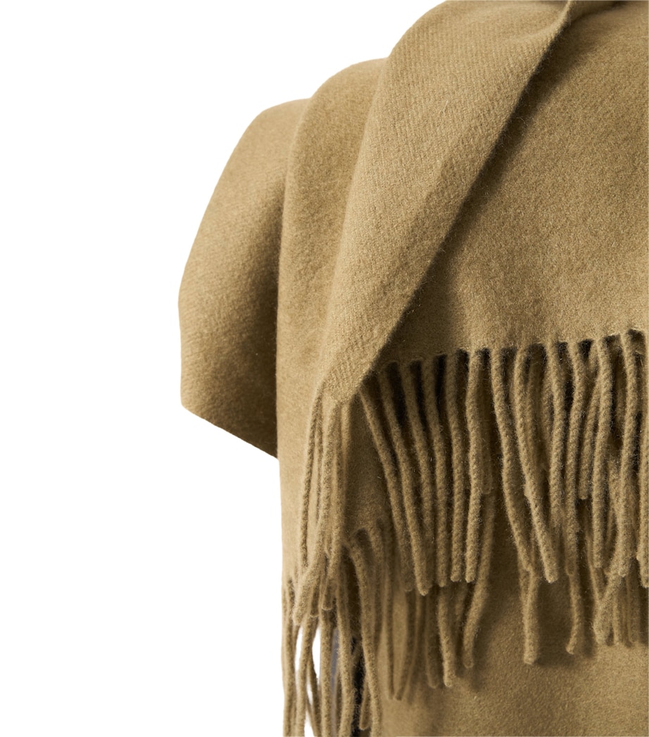Cashmere Uno Throw (200cm x 145cm) MOSS Image 4