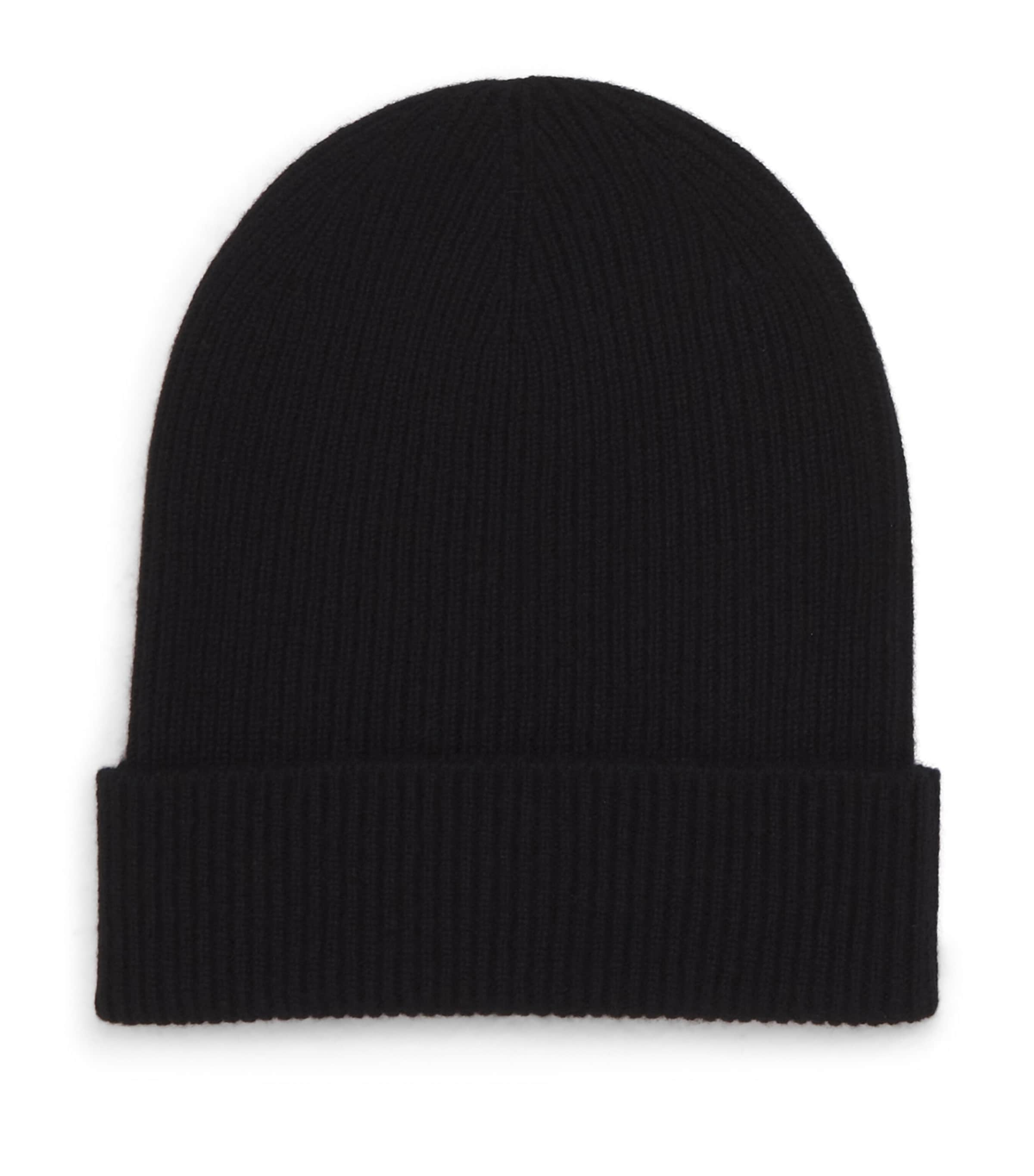 Johnstons Of Elgin Cashmere Ribbed Beanie In Black