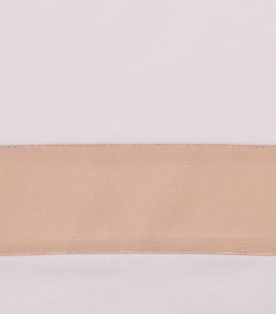 Frette Cotton Breeze Border Queen Duvet Cover (240cm x 220cm) Milk/misty Bl Image 6