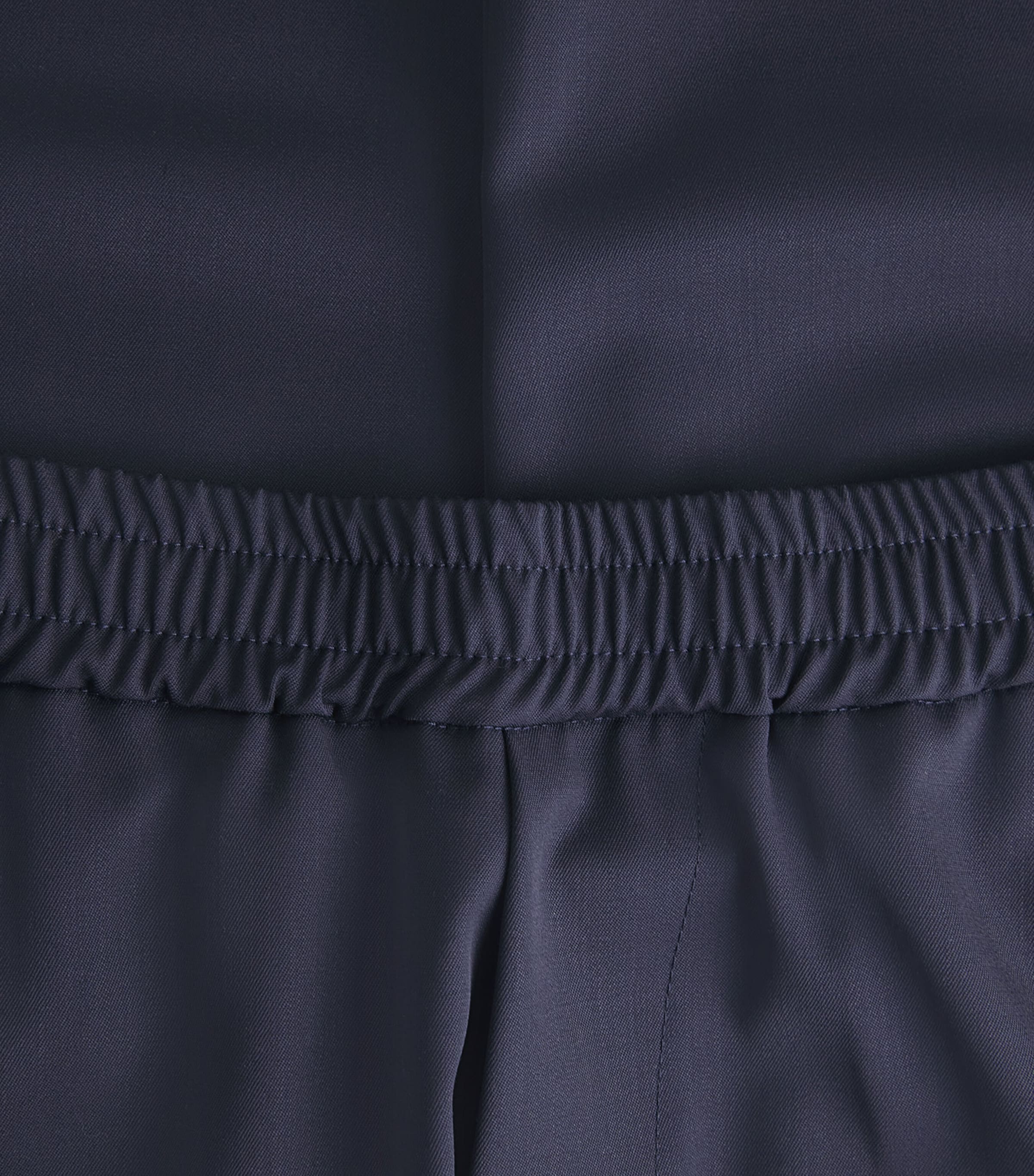 Barena Mens Wool-Blend Drawstring Straight Trousers Navy Image 6