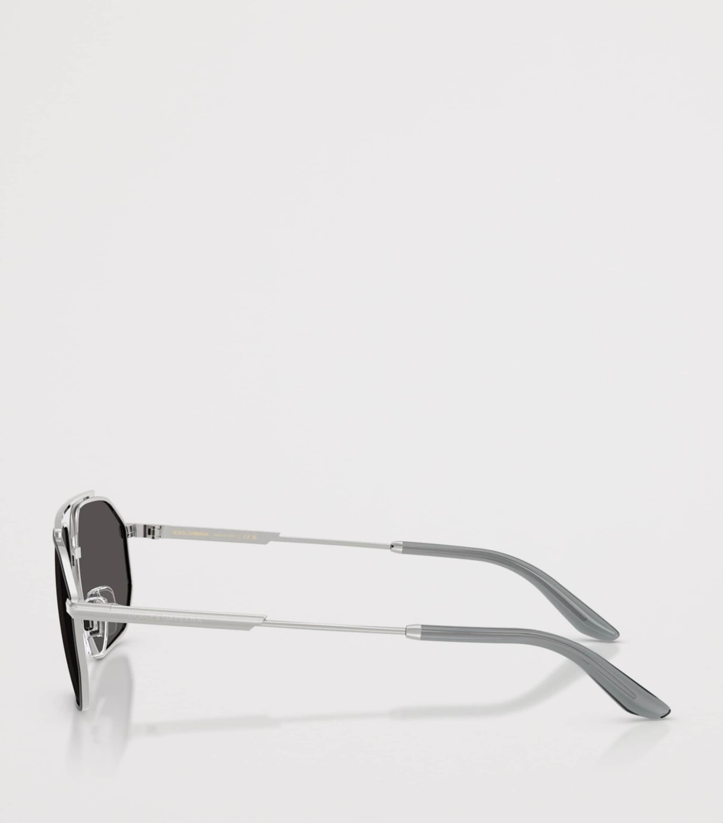 Dolce&Gabbana Metal Pilot Sunglasses Silver Image 3