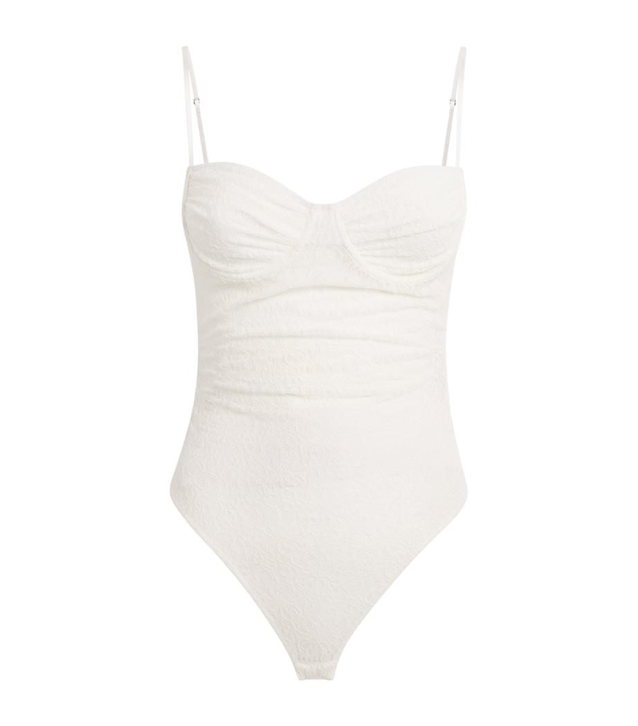 Lace Aperture Bodysuit MCRM CREAM Image 1