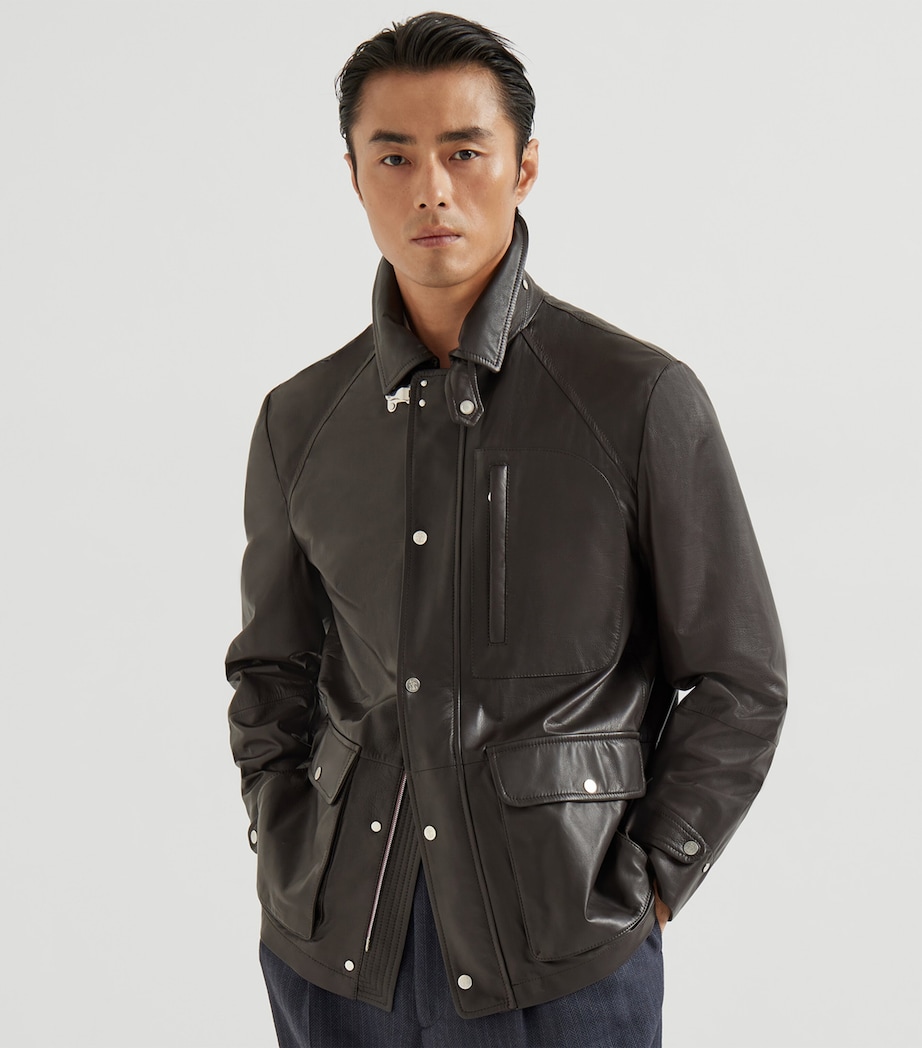 Leather Field Jacket C4262 Image 3