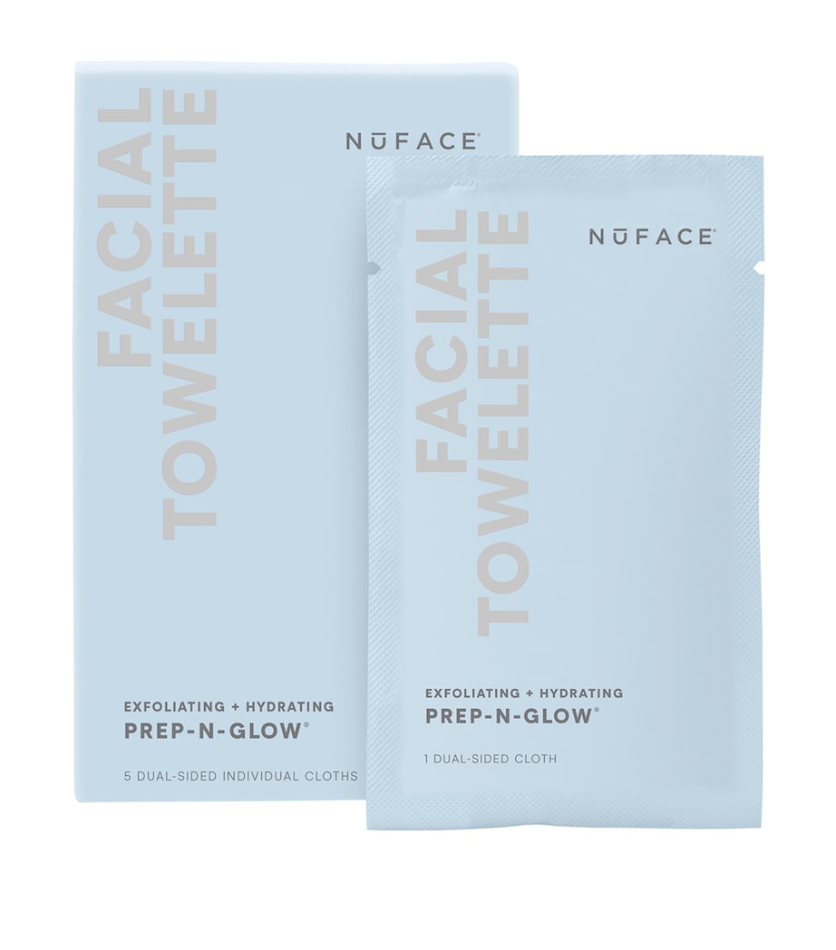 Nuface Prep-N-Glow Cleanse + Exfoliation Cloths (Pack of 5) Image 1
