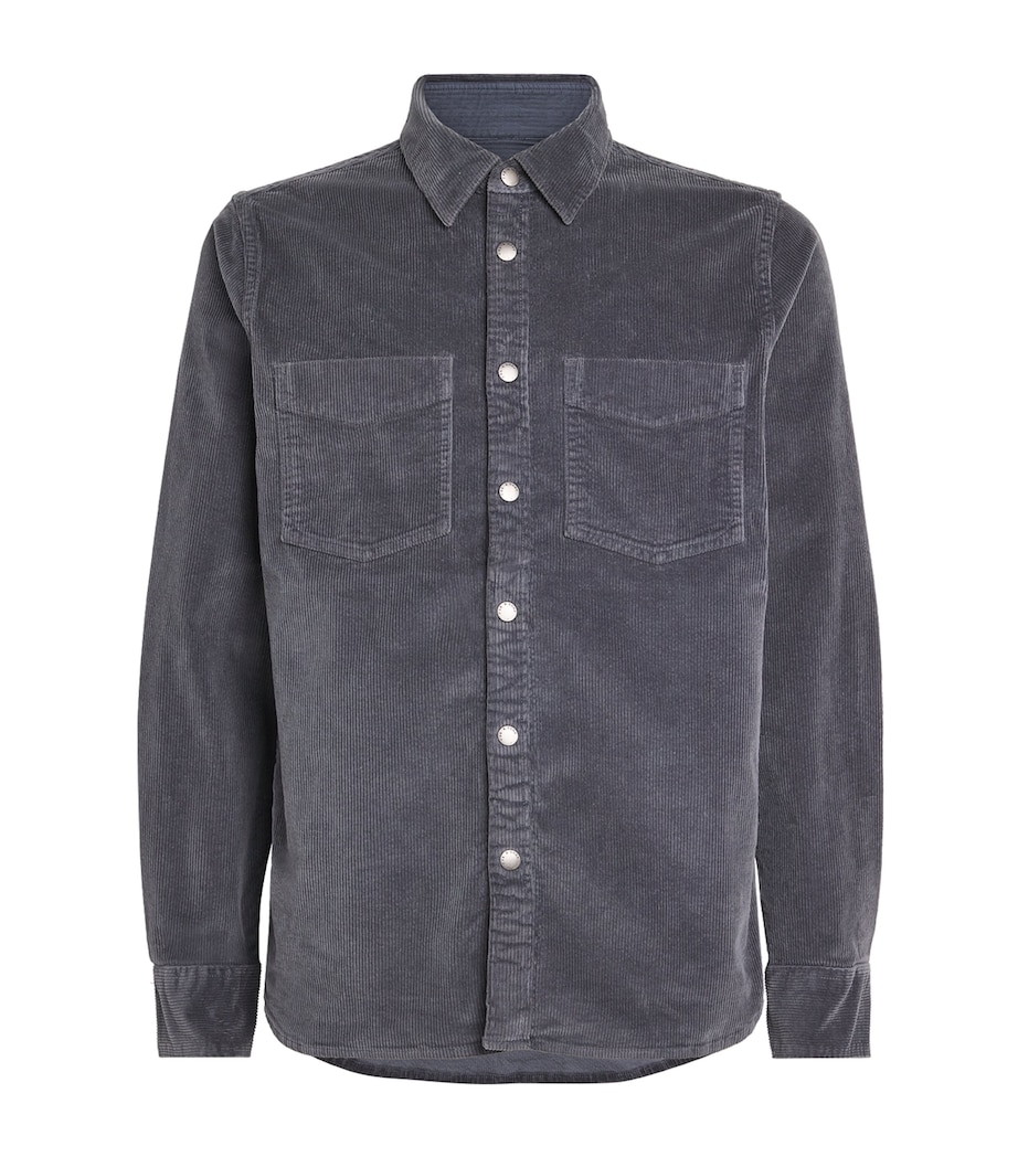 Stretch-Cotton Corduroy CPO Overshirt SLATE Image 1