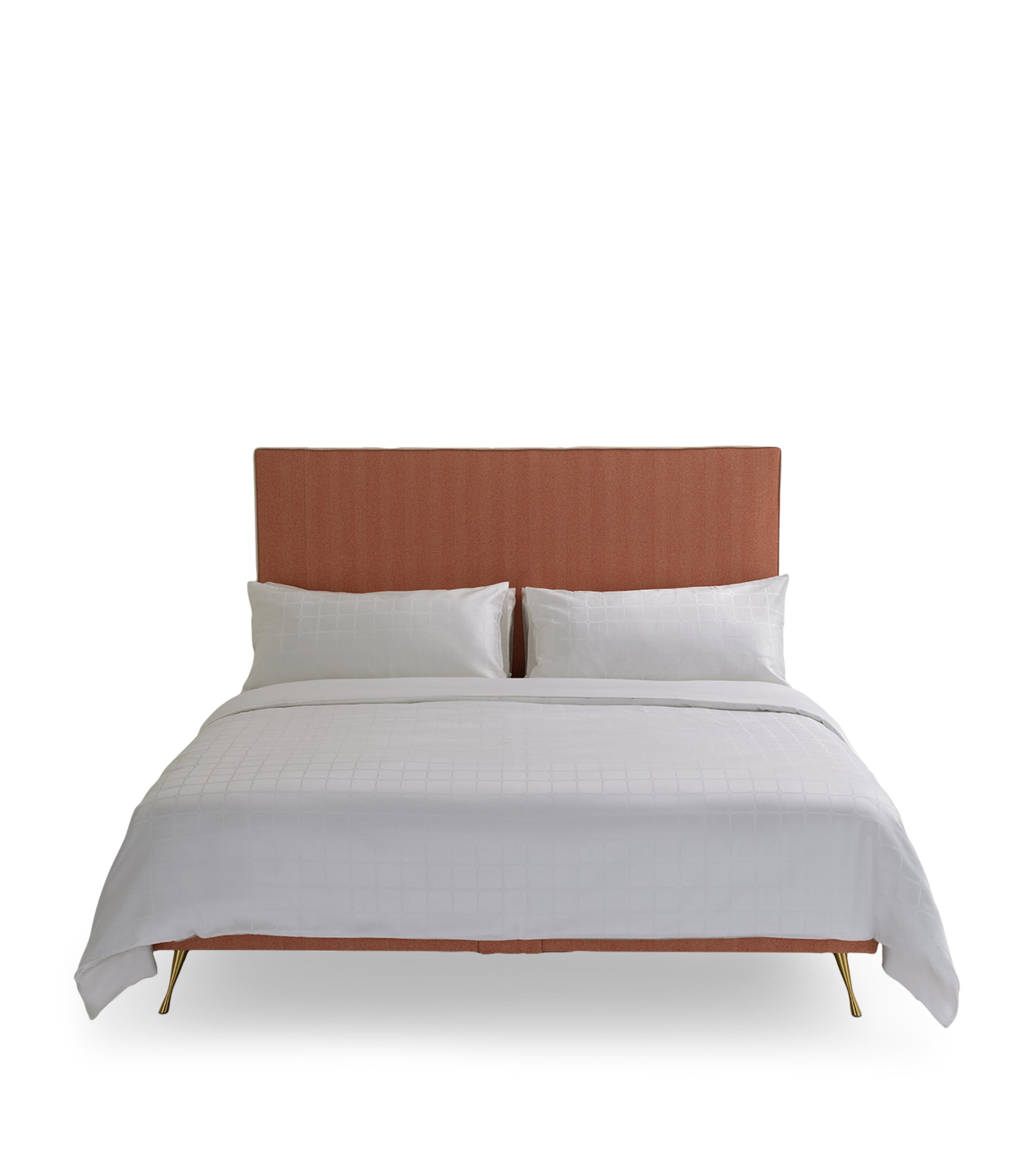 Savoir Trellis King Duvet Cover Set In White