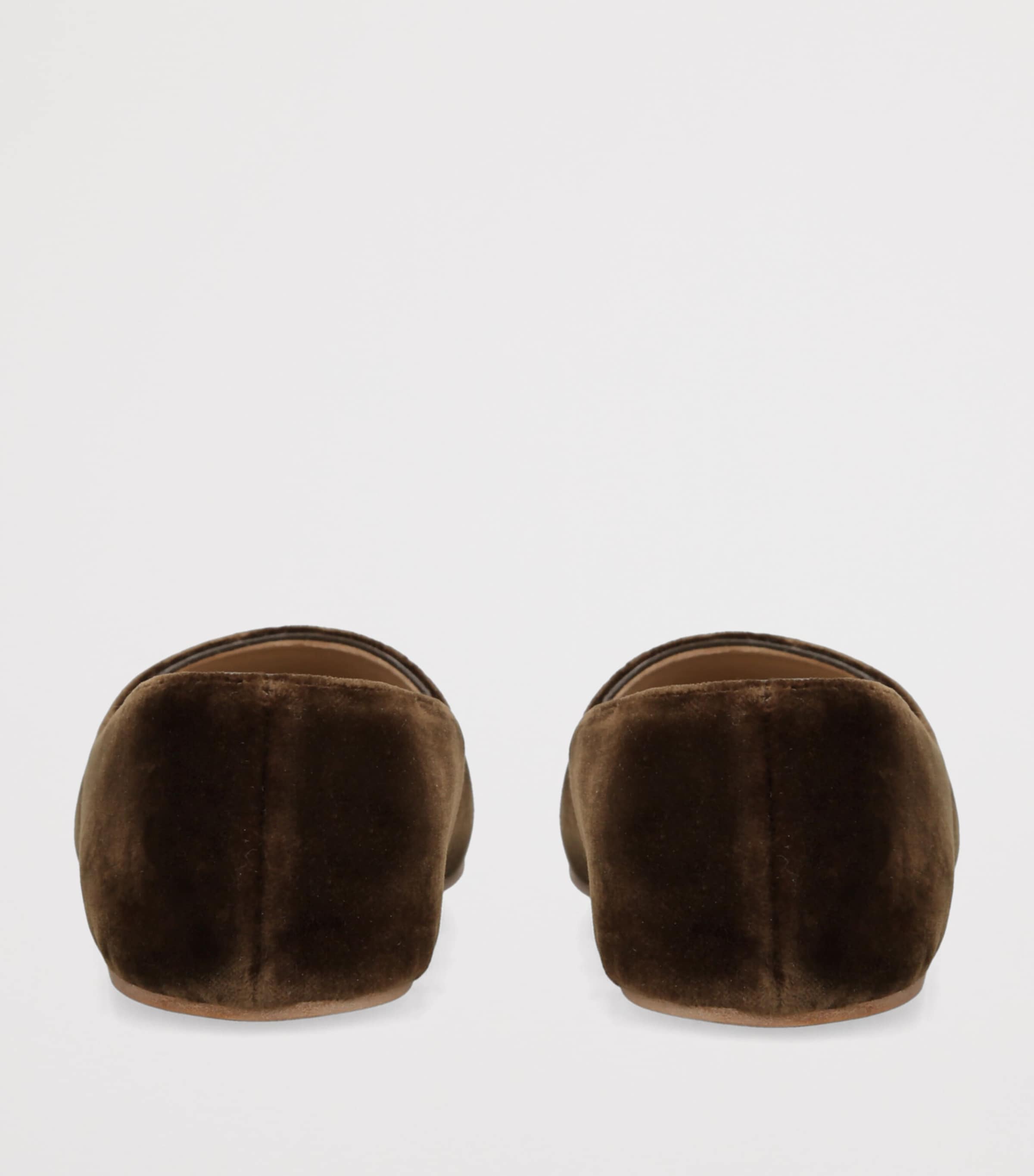 The Row Ponti Velvet Slippers Brown Image 4