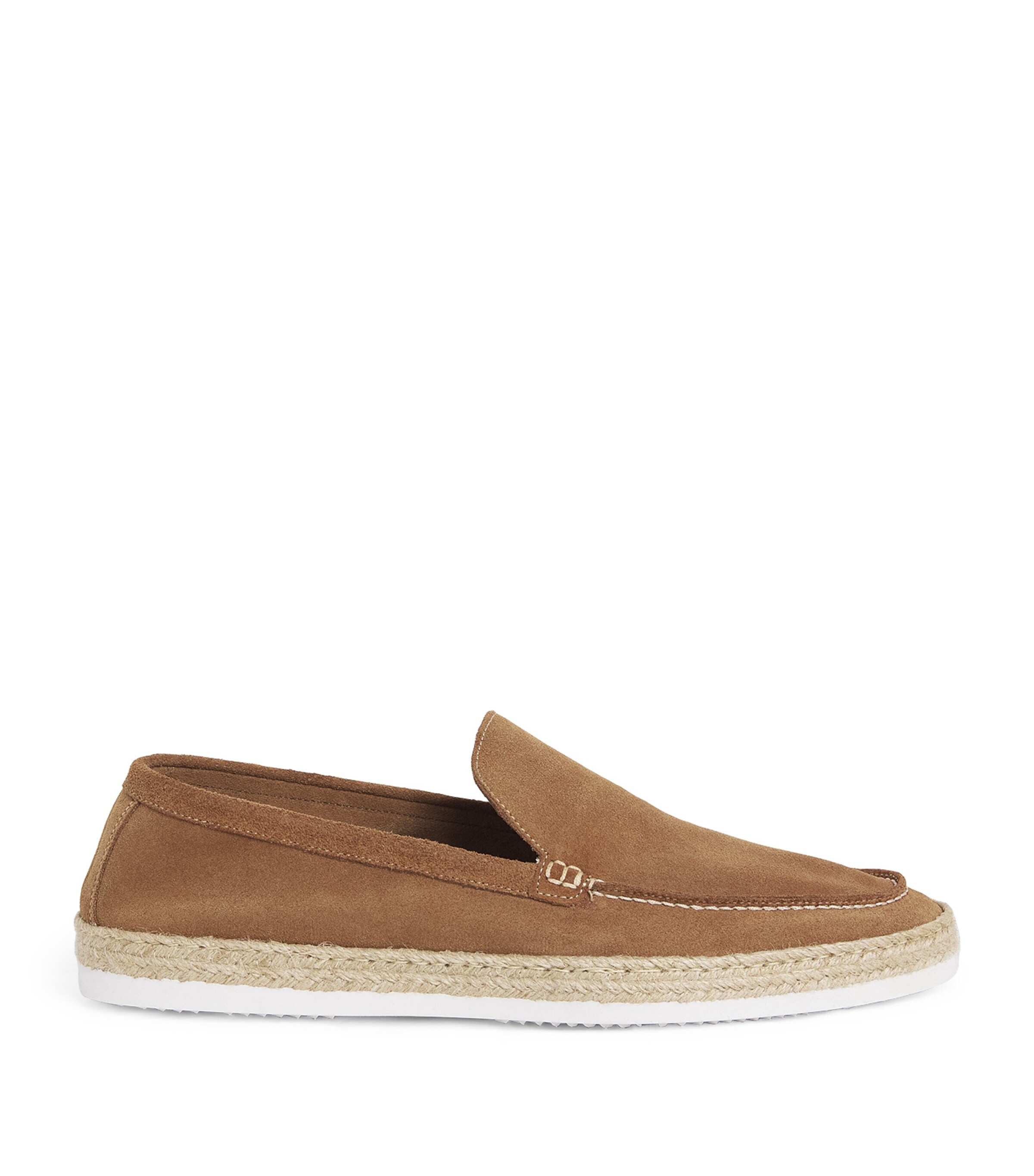 Corneliani Suede Loafers Natural / Beige Image 1