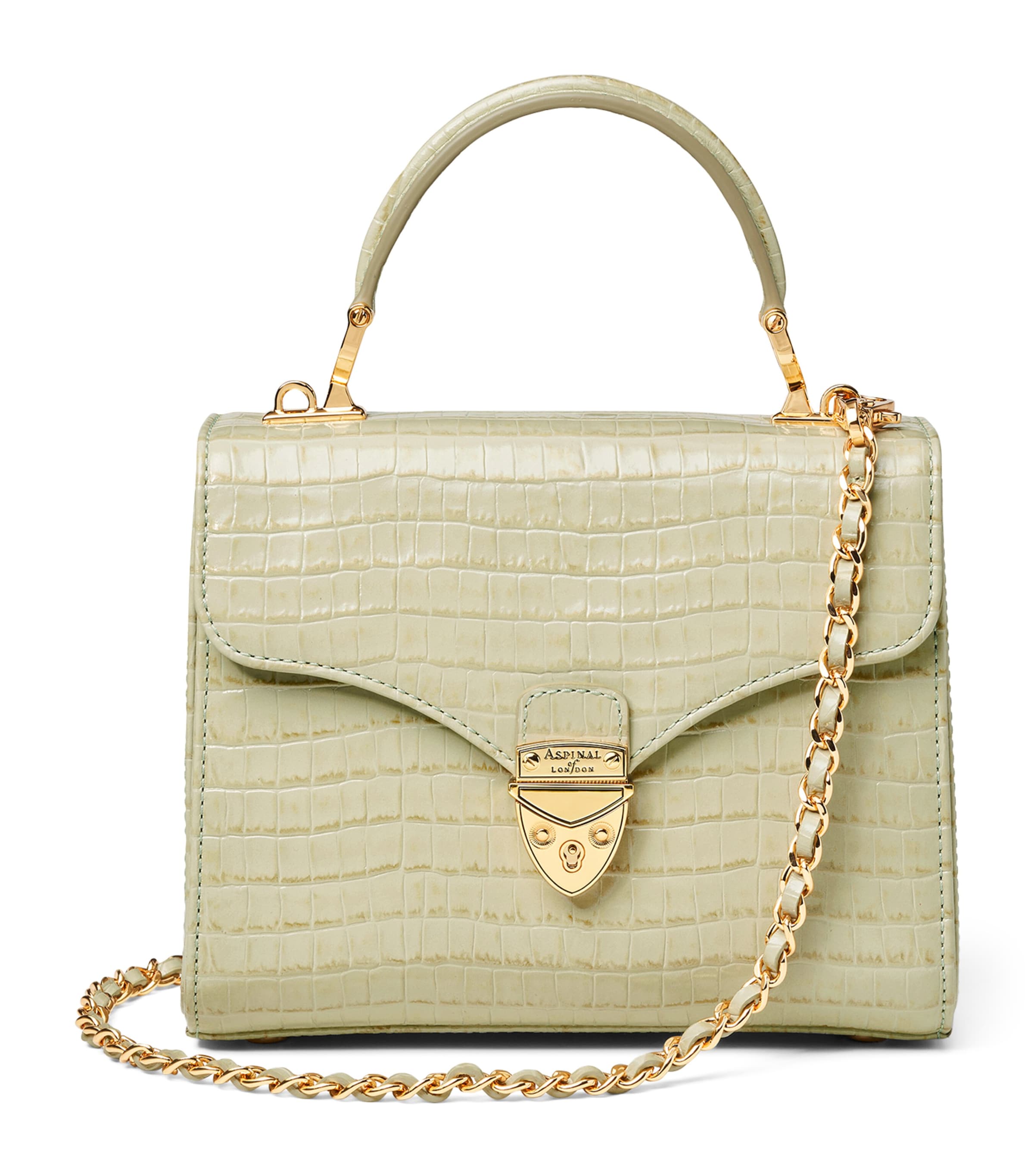 Aspinal Of London Midi Mayfair Bag In Green