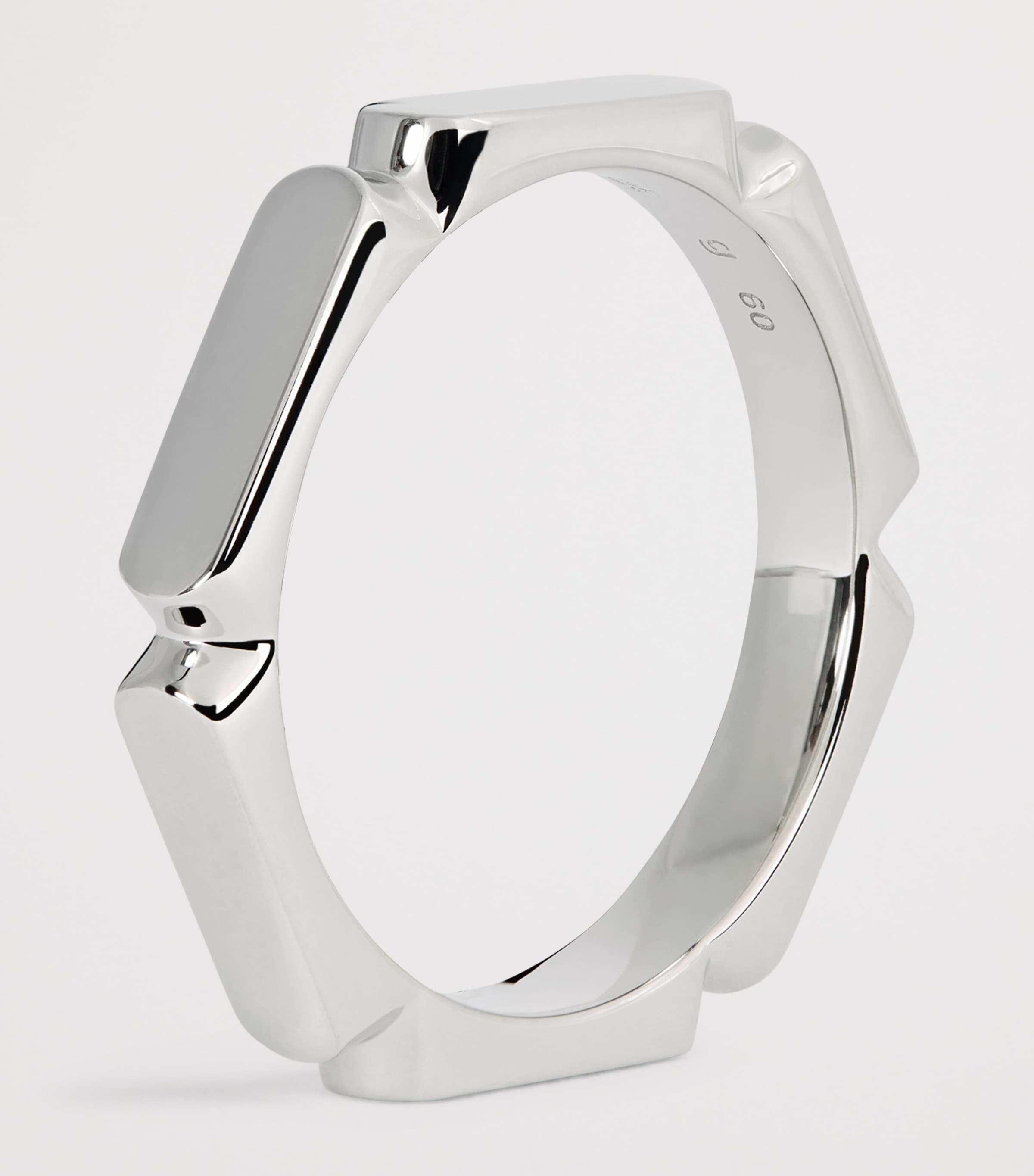 Sterling Silver Slim Umi Band Ring SILVER Image 6