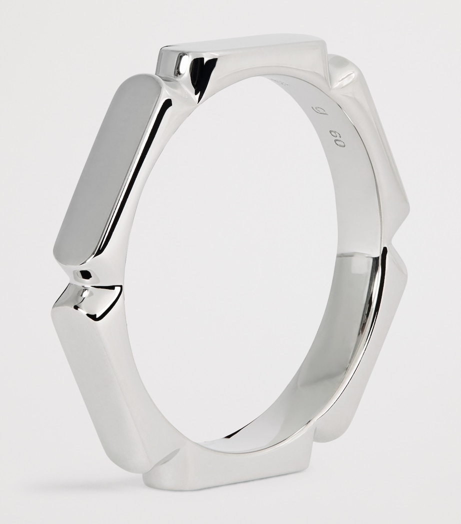 Sterling Silver Slim Umi Band Ring SILVER Image 6