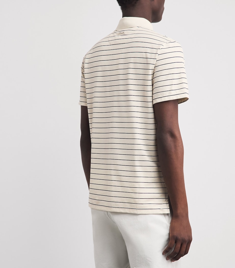 RLX Ralph Lauren Mens Tailored Fit Performance Polo shirt Basic Sand Multi Image 5