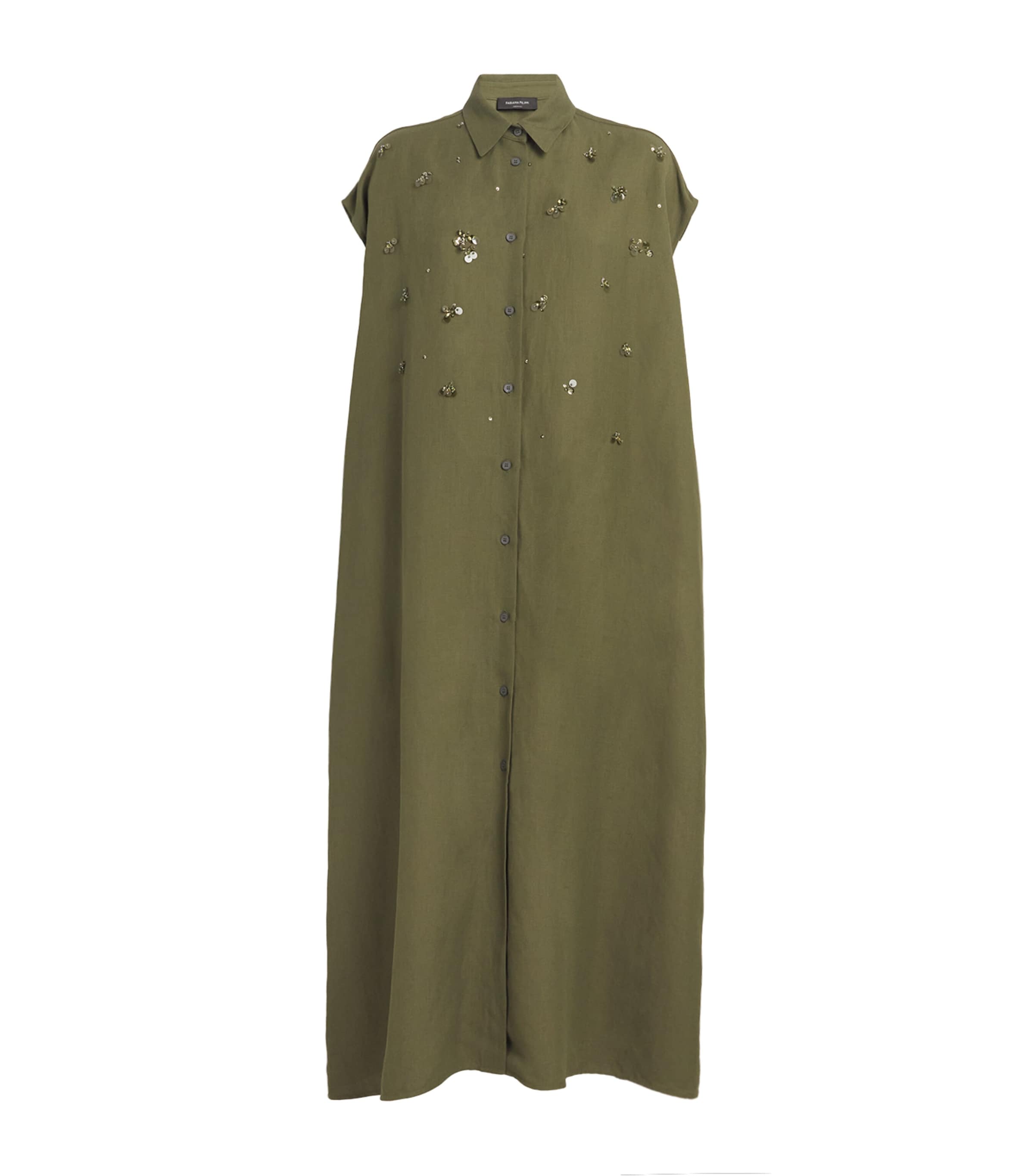 Fabiana Filippi Womens Embellished Midi Dress Erba Image 1