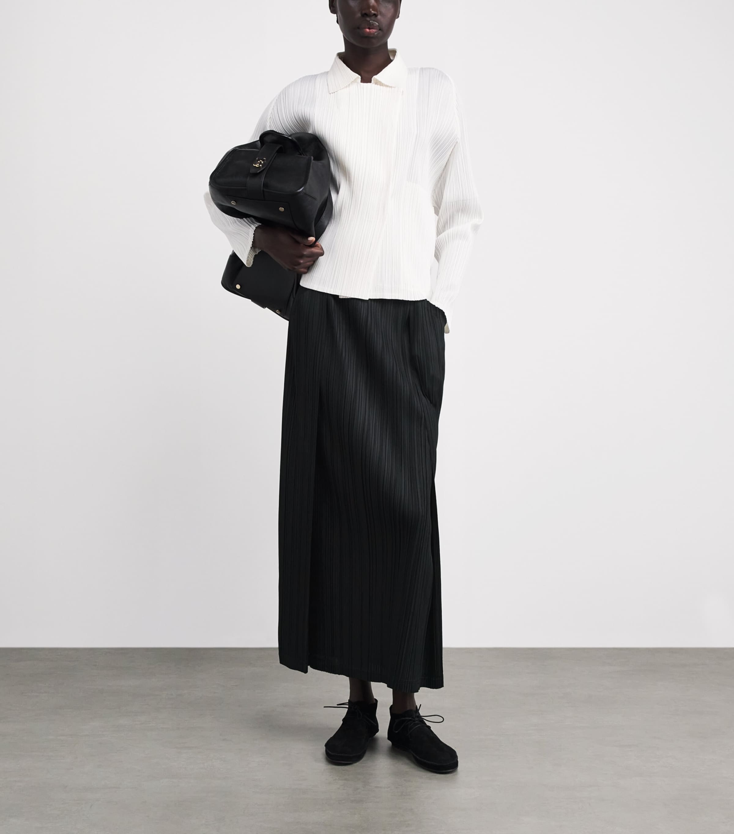 Pleats Please Issey Miyake Black Thicker Bottoms 1 Skirt | Harrods US