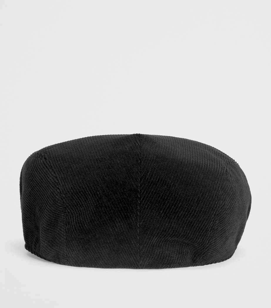 Dolce&Gabbana Corduroy Flat Cap Black Image 2