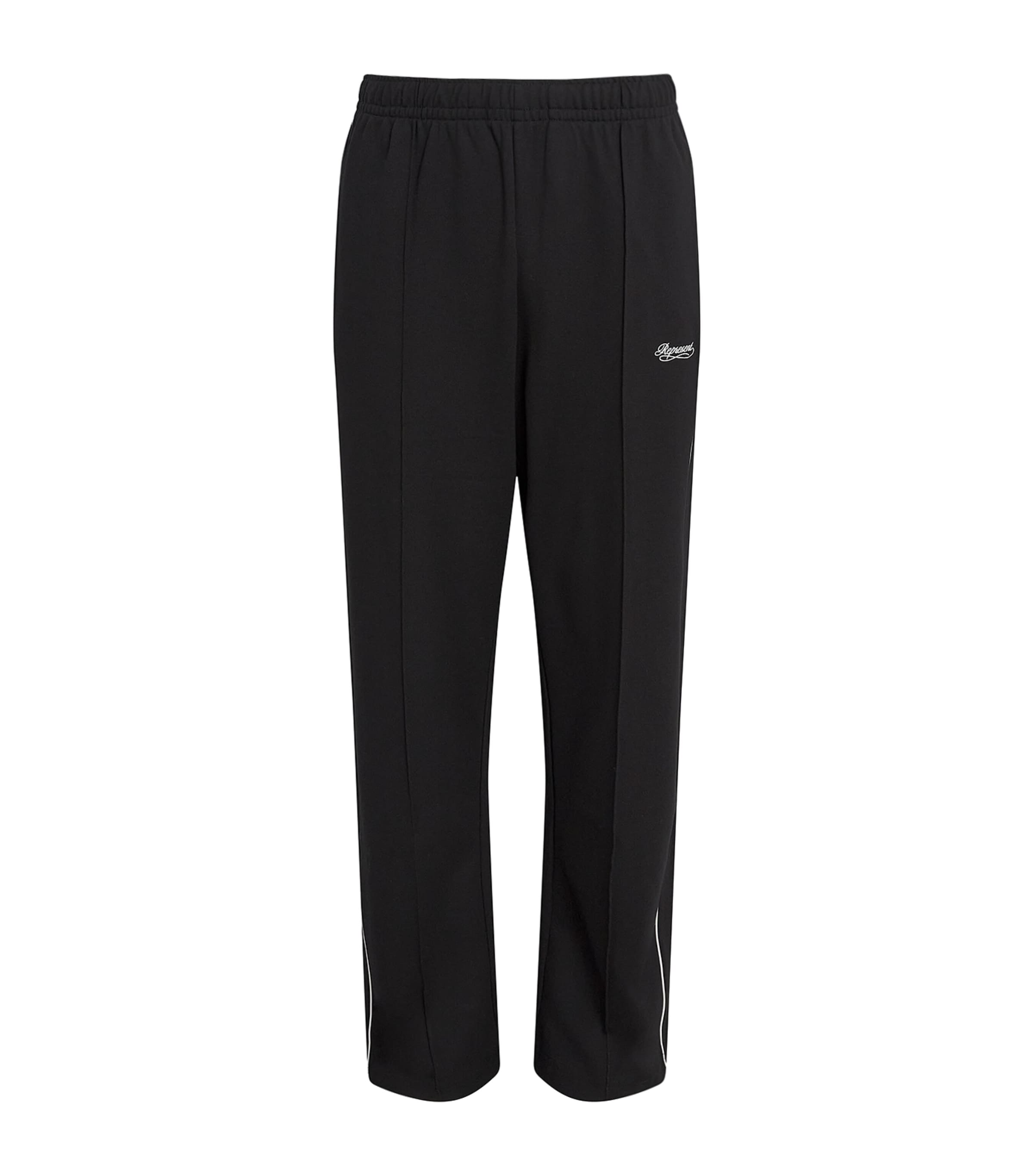 Represent Mens Piping Logo Sweatpants Black Image 1