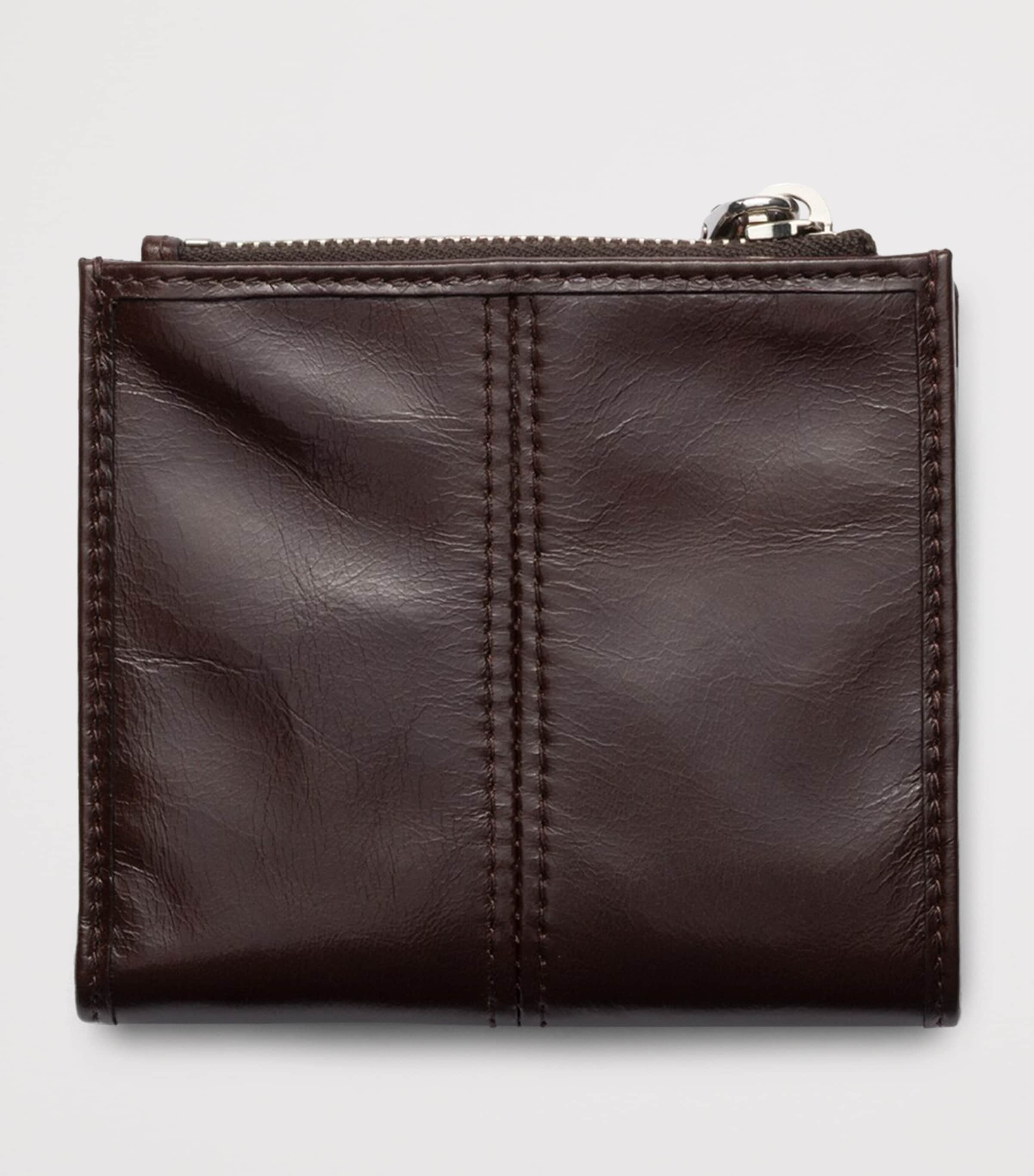 Small Leather Zipped Wallet F0003 Image 3