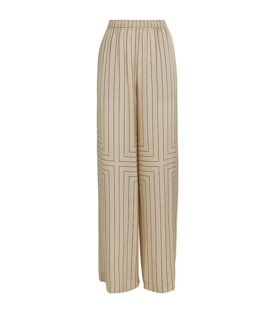 Geometric Print Hulin Trousers AFFOGATO/BLACK Image 1