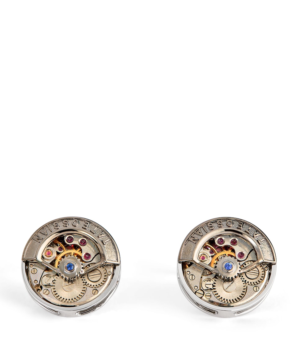 Circle Skeleton Gear Cufflinks