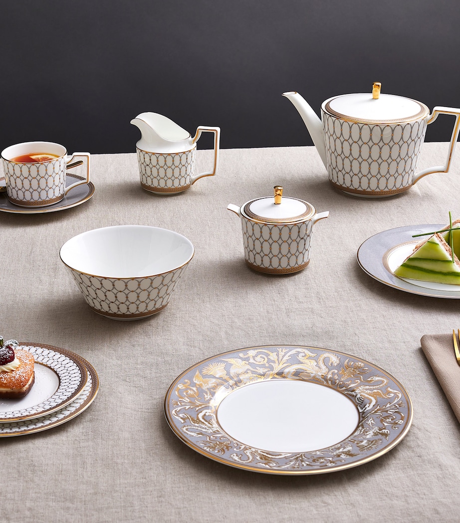 Renaissance Grey Teacup & Saucer (250ml) GREY Image 2