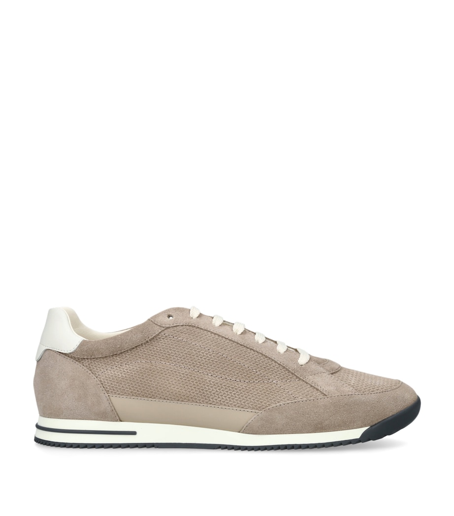 Brunello Cucinelli Suede Low-Top Sneakers Taupe Image 1