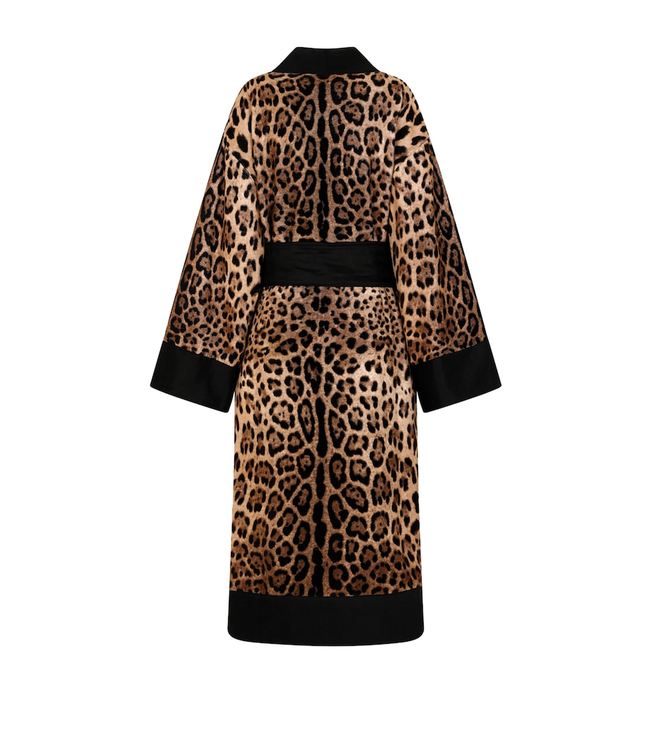 Terry Cotton Leopard Print Robe UL001 LEOPARDO Image 2