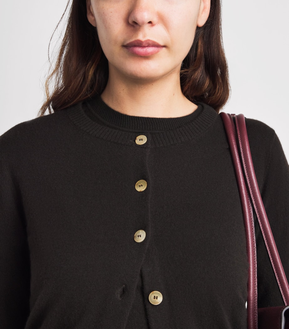 arch 4 Womens Cashmere Celestina Cardigan Brown Wood Image 3