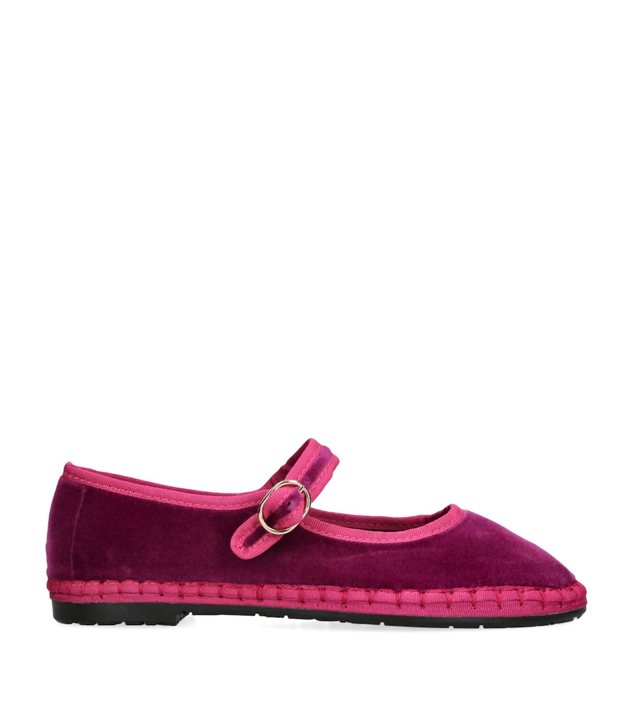 Velvet Nomi Mary Jane Flats FUCHSIA Image 1