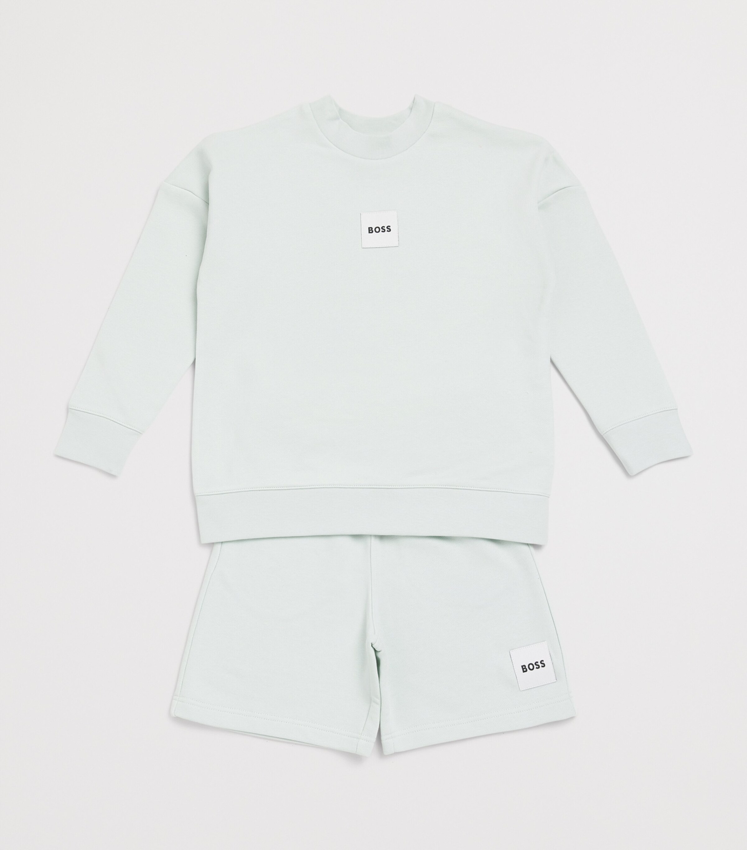 BOSS Kidswear Stretch-Cotton Logo Sweatshirt (4-16 Years) Green Image 3