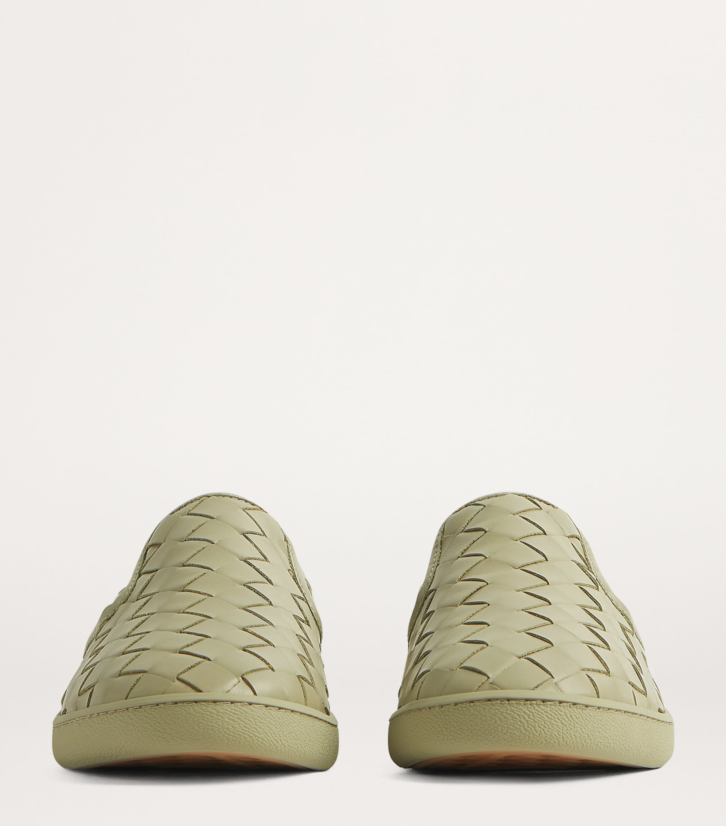 Bottega Veneta Leather Intrecciato Sawyer Sneakers | Harrods US
