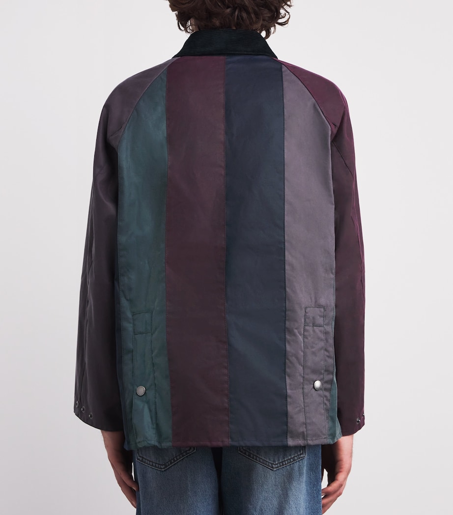 x Paul Smith Waxed Stripe Oversized Bedale Jacket STRIPE Image 4