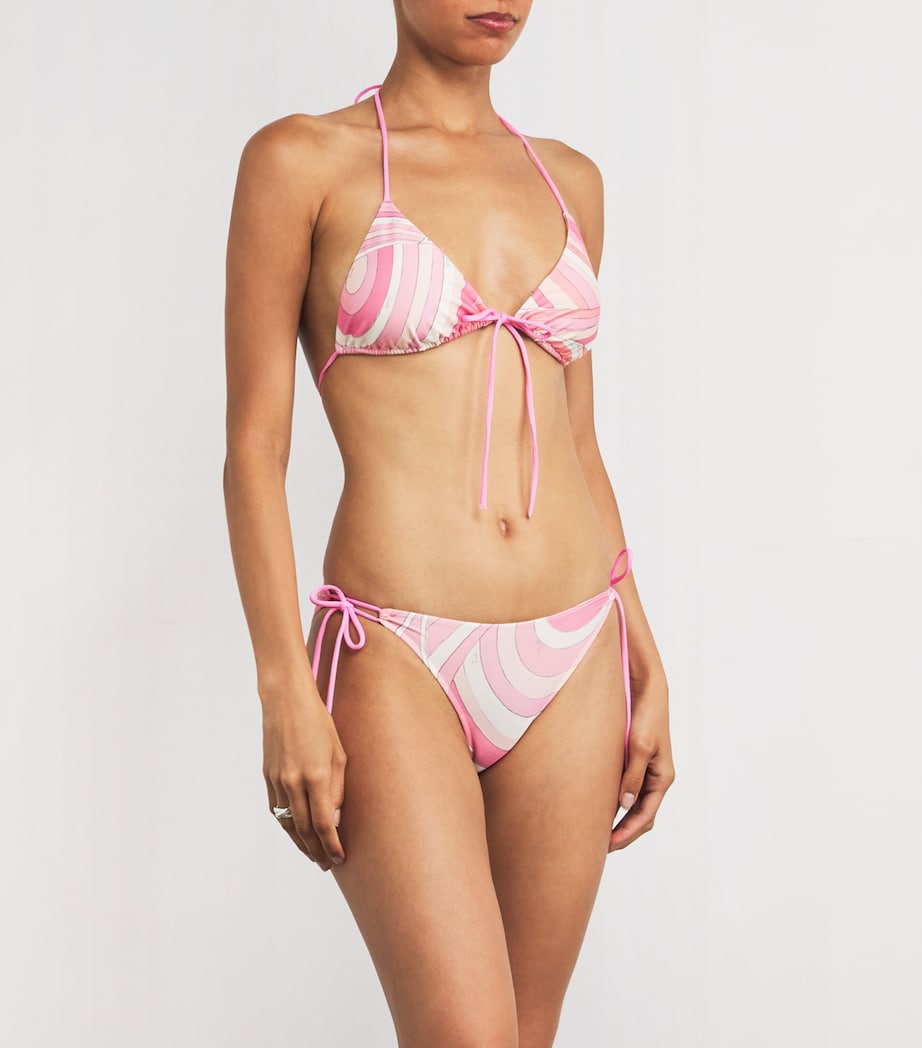 Marmo Print Tie-Side Bikini Briefs 057 ROSA Image 2