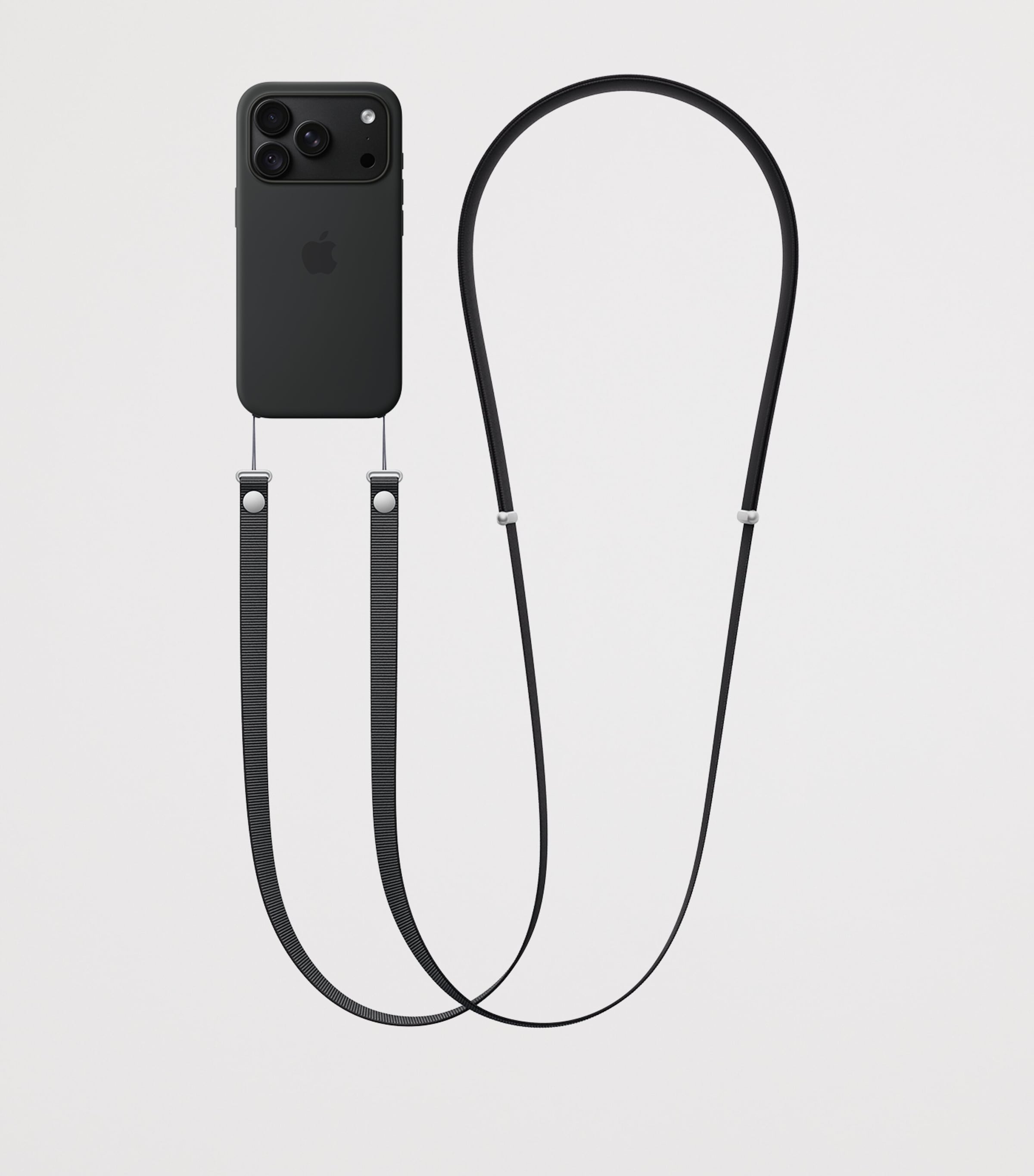 Apple Crossbody Strap Black Image 2