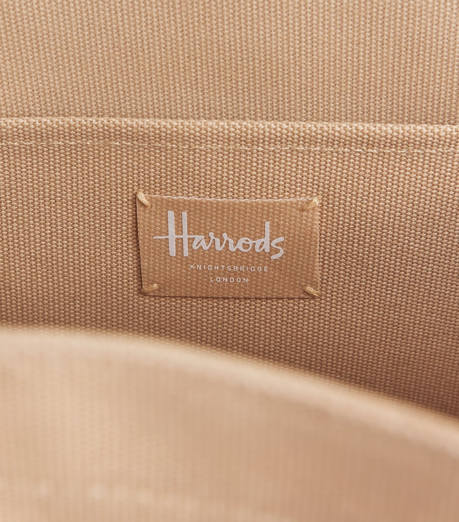 Harrods Medium Logo Tote Bag Neutral Image 6
